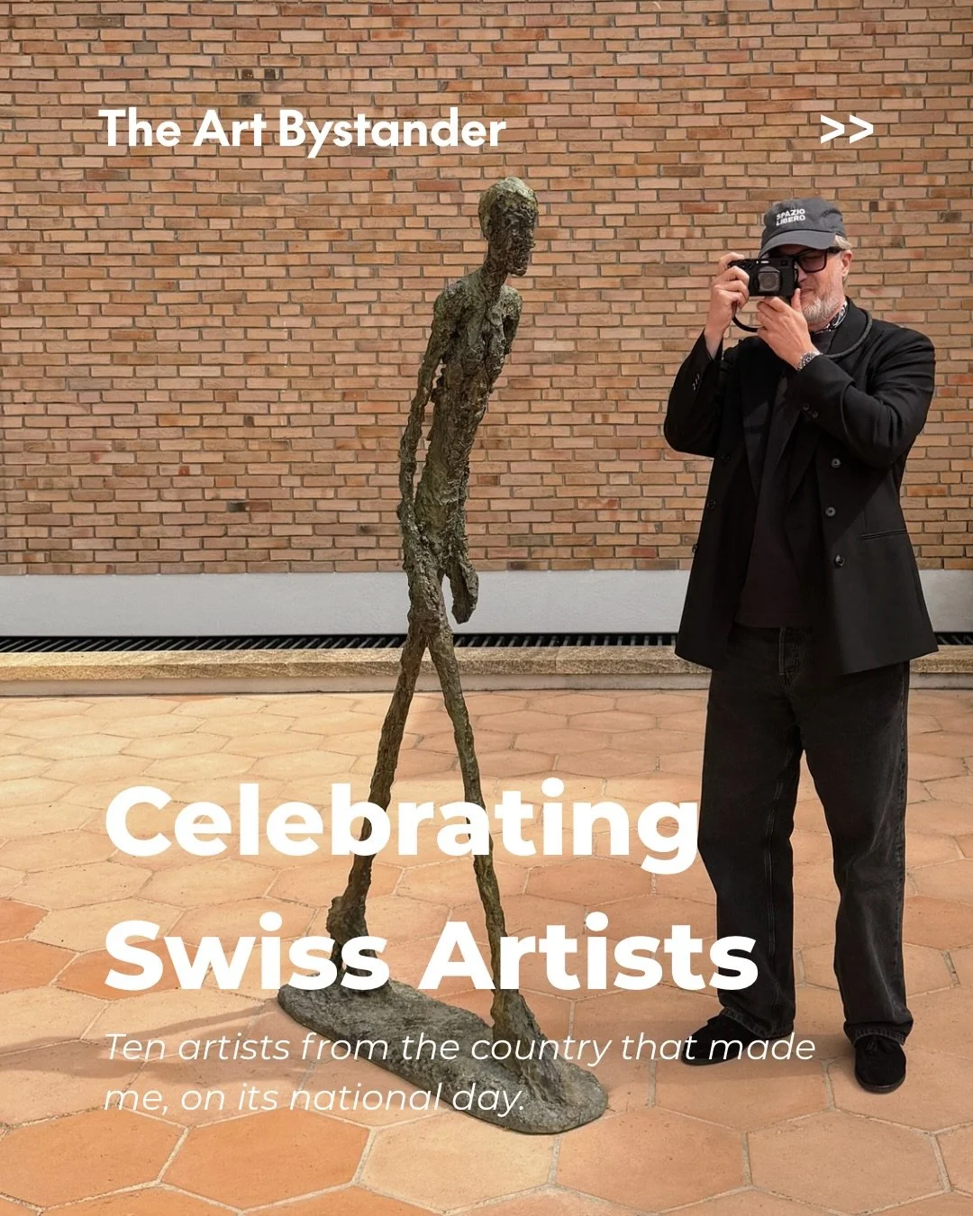 On Swiss National Day, ten Swiss artists I love. As one can see, there is no national style, and most of them worked elsewhere. Celebrating my birth country.

1&ndash;2 &middot; ALBERTO GIACOMETTI
After 1945 the figures narrowed to almost nothing. L&