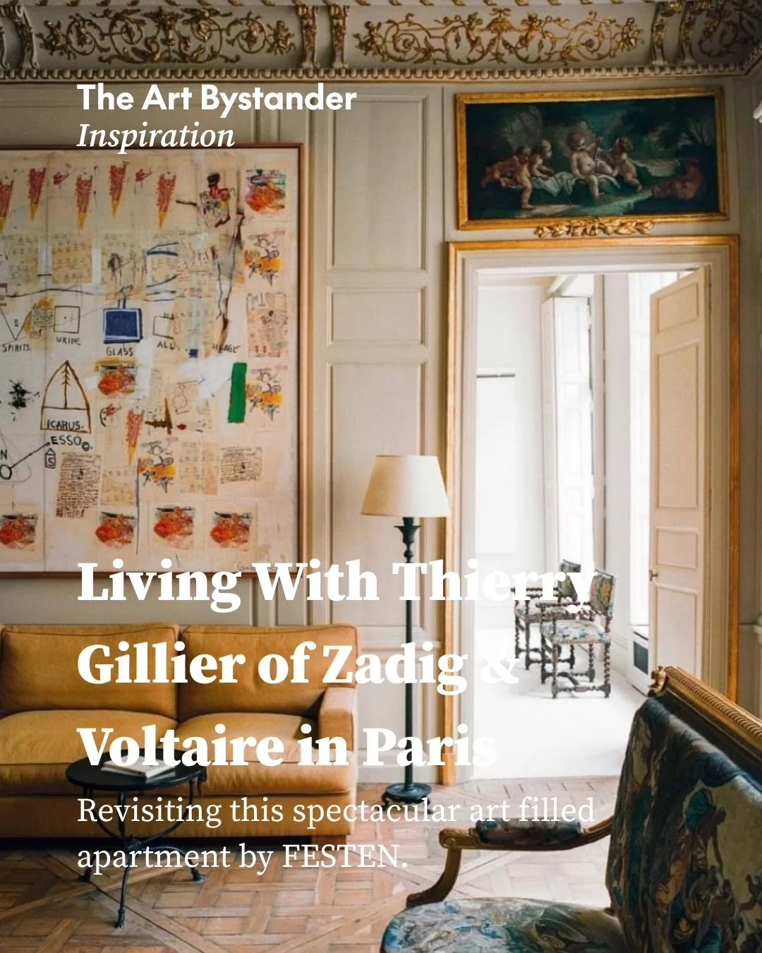Thierry Gillier @thierrygillierzadig  exchanged the white expanses of his former home in Paris&rsquo;s 16th arrondissement for something altogether denser: a late-17th-century residence on rue de Verneuil, originally built for the Marquis d&rsquo;Aub