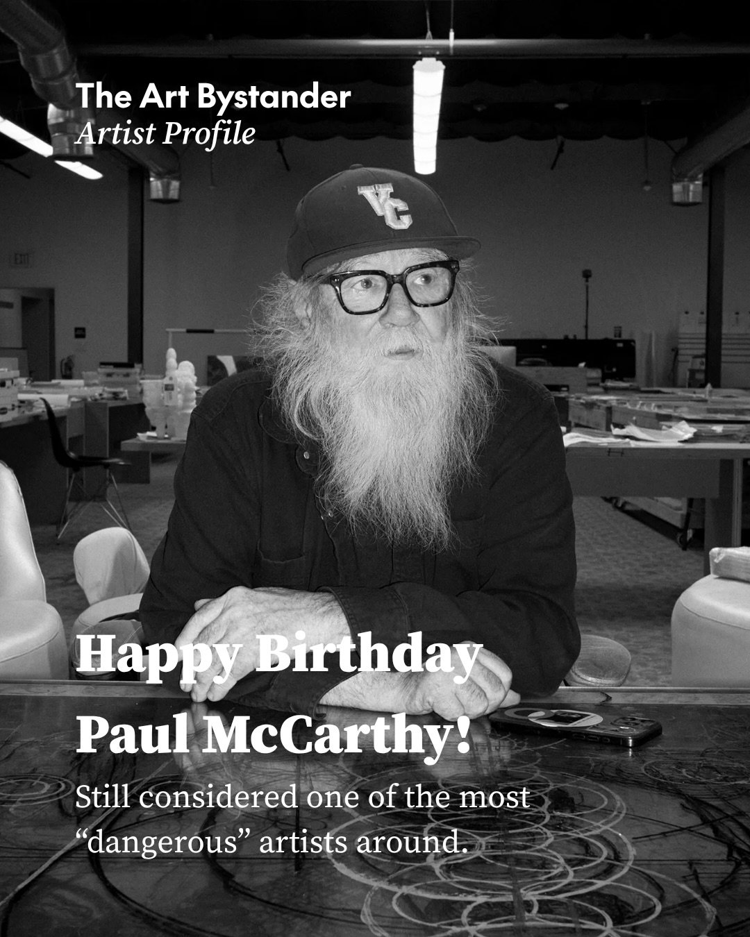 Happy Birthday! Born in Salt Lake City on 4 August 1945, Paul McCarthy has spent more than half a century forcing America to look at what it would rather conceal.

Trained as a painter, he soon abandoned the limits of the canvas. In the 1970s, the bo