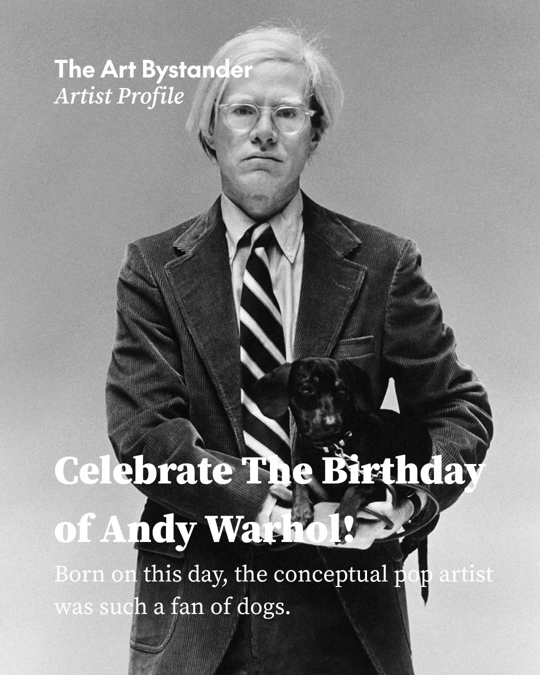 Born Andrew Warhola in Pittsburgh on 6 August 1928, Andy Warhol would have turned 98 today.

Warhol saw before almost anyone that modern life would be mediated through images, and repetition could turn almost anything into desire, value or fame. Soup