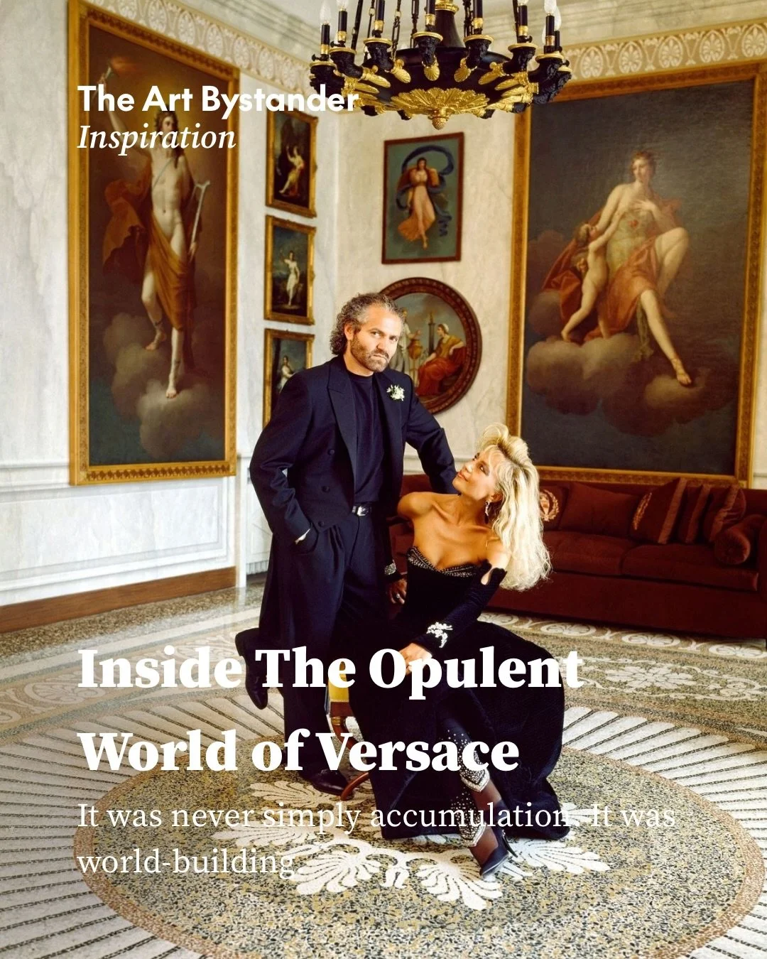For Gianni Versace, home was fashion made architectural: rooms as theatrical as a runway, composed in marble, mosaic, lacquer, velvet, gold and art.

His visual language began in Reggio Calabria, where the remains of Magna Graecia made classical myth