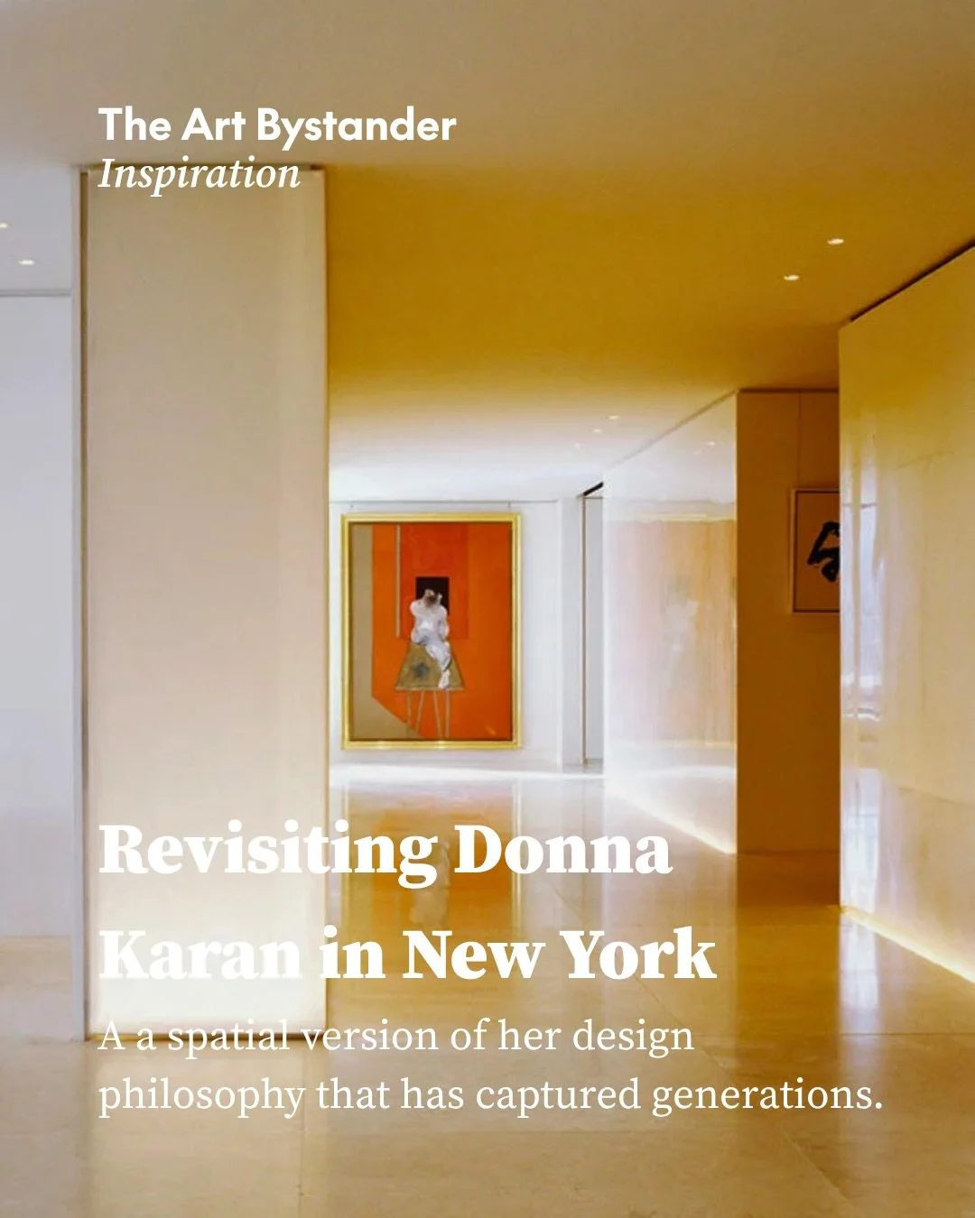 Love revisiting Donna Karan&rsquo;s Manhattan apartment; a spatial version of her design philosophy.

Created with architects Dominic Kozerski and Enrico Bonetti, the 7,000-square-foot home joins two classic-six apartments at the top of a 1929 Art De