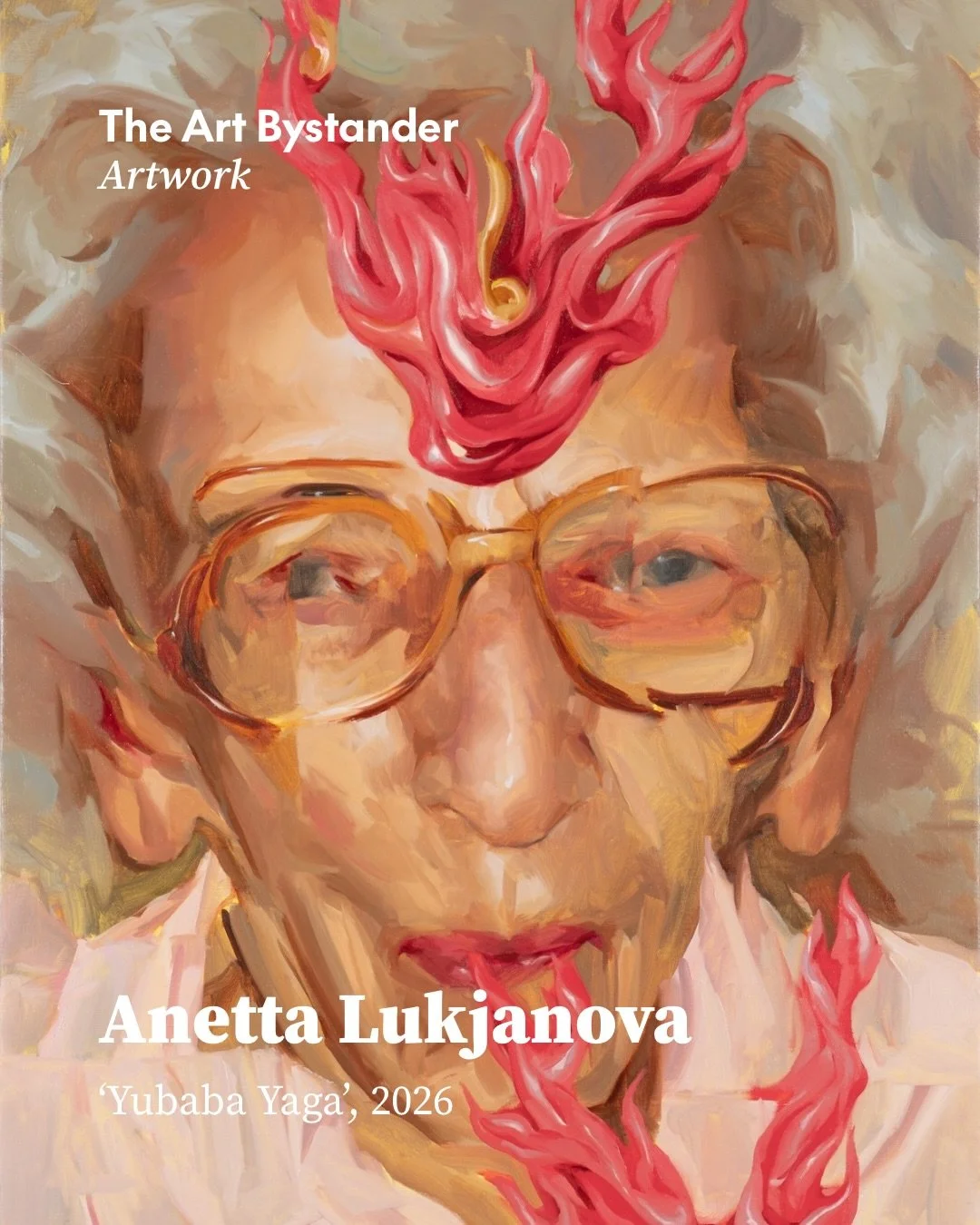 In Yubaba Yaga, Anetta Lukjanova @anettalukjanova brings together the technical discipline of atelier painting with mysticism, pop culture and the shifting image of female power. Even the title is a hybrid, folding Yubaba from Hayao Miyazaki&rsquo;s 