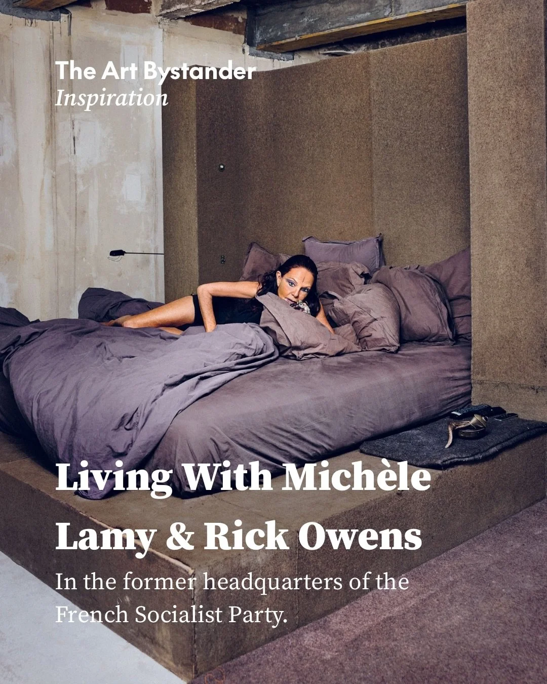 At Place du Palais Bourbon, opposite the Assembl&eacute;e Nationale, Mich&egrave;le Lamy @lalamichmich and Rick Owens @rickowensonline have lived and worked since 2004 in a building that once housed the French Socialist Party and Fran&ccedil;ois Mitt