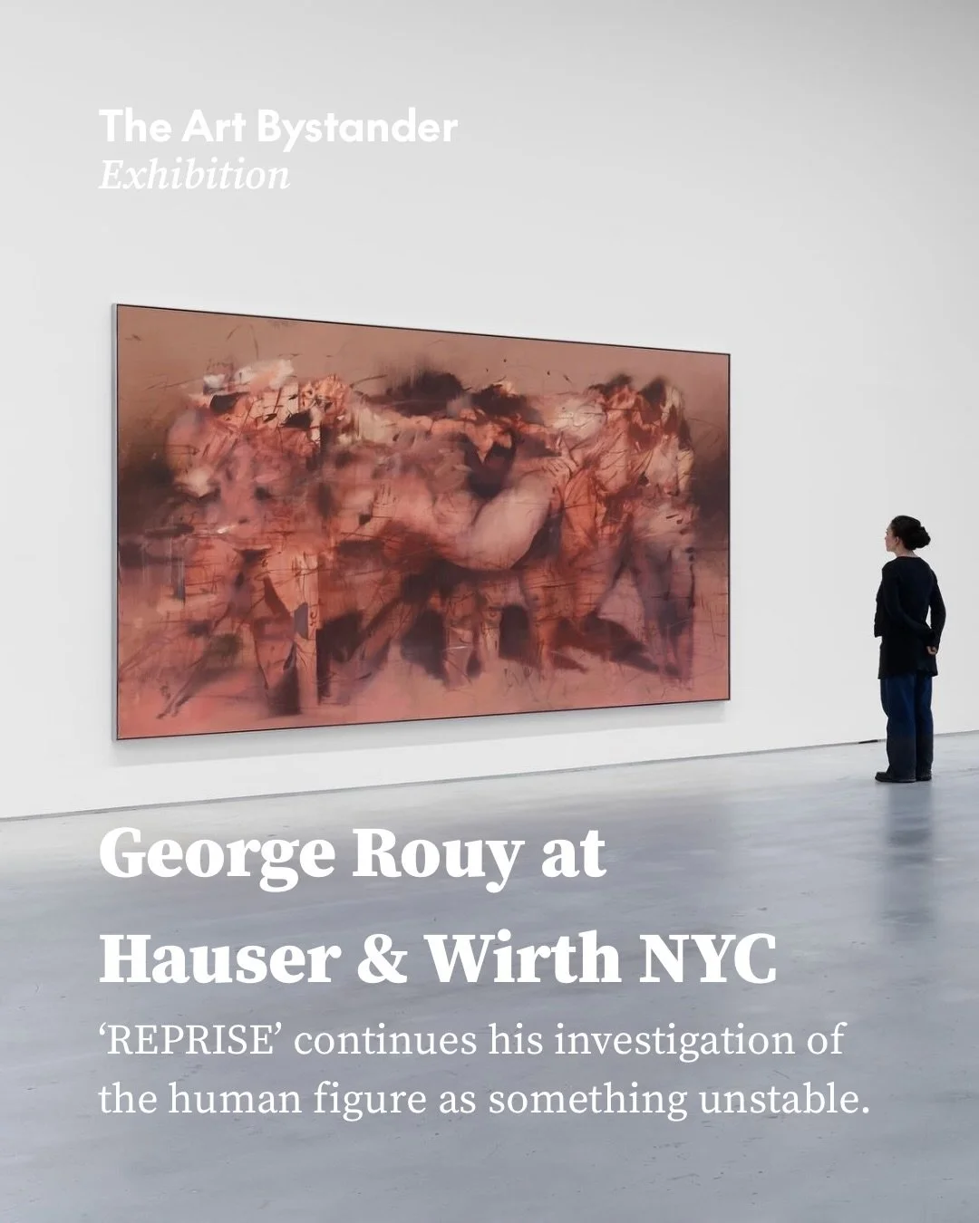 The body is never fixed in George Rouy&rsquo;s work. It stretches, folds, merges and reforms, caught somewhere between intimacy and estrangement, flesh and image.

At Hauser &amp; Wirth&rsquo;s 22nd Street gallery in New York, &lsquo;REPRISE&rsquo; c