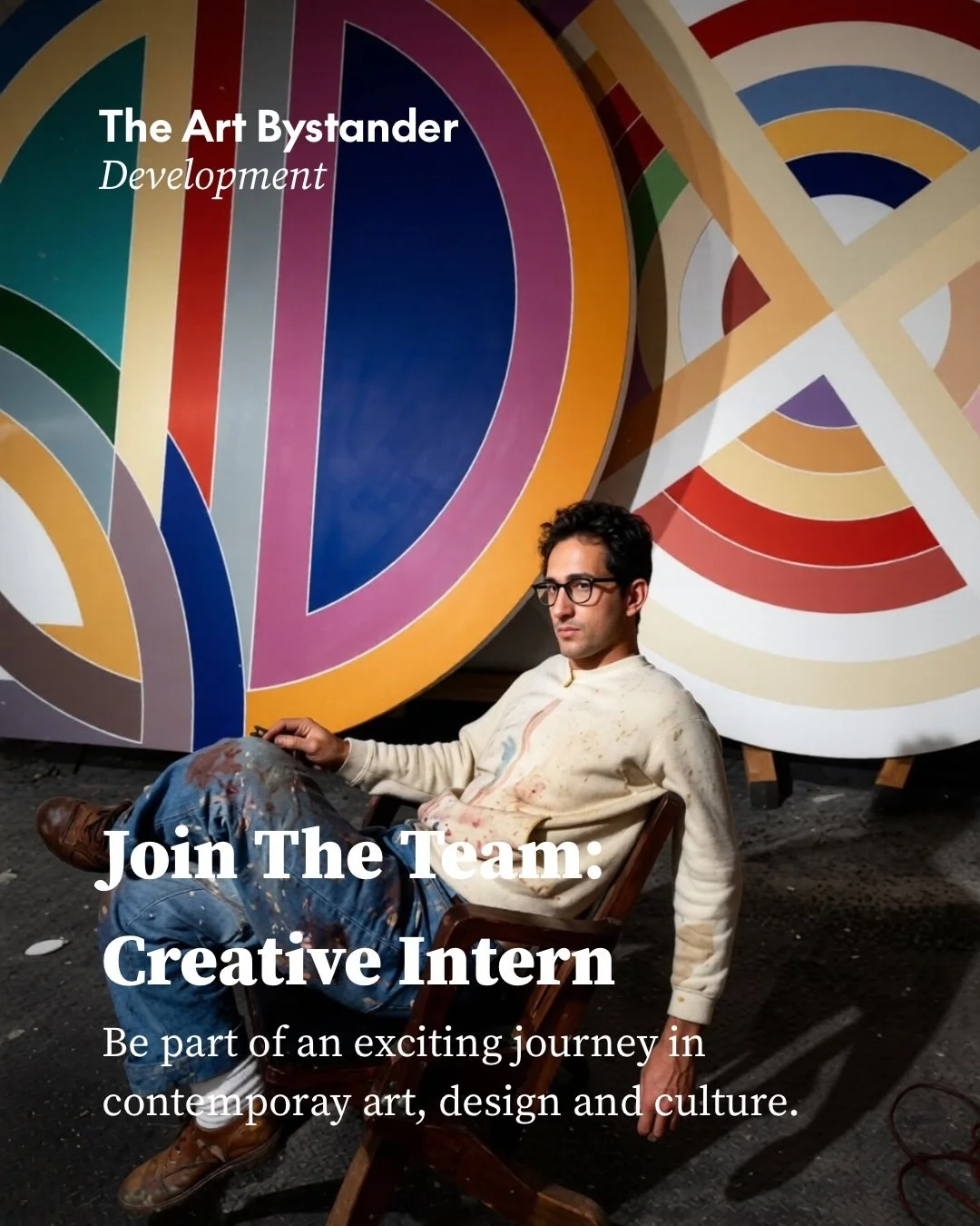 Join The Team: Creative Intern
Art Direction, Media &amp; Production

The Art Bystander is looking for a creative intern to help develop our independent art and culture platform, with a particular focus on visual identity, editorial presentation and 