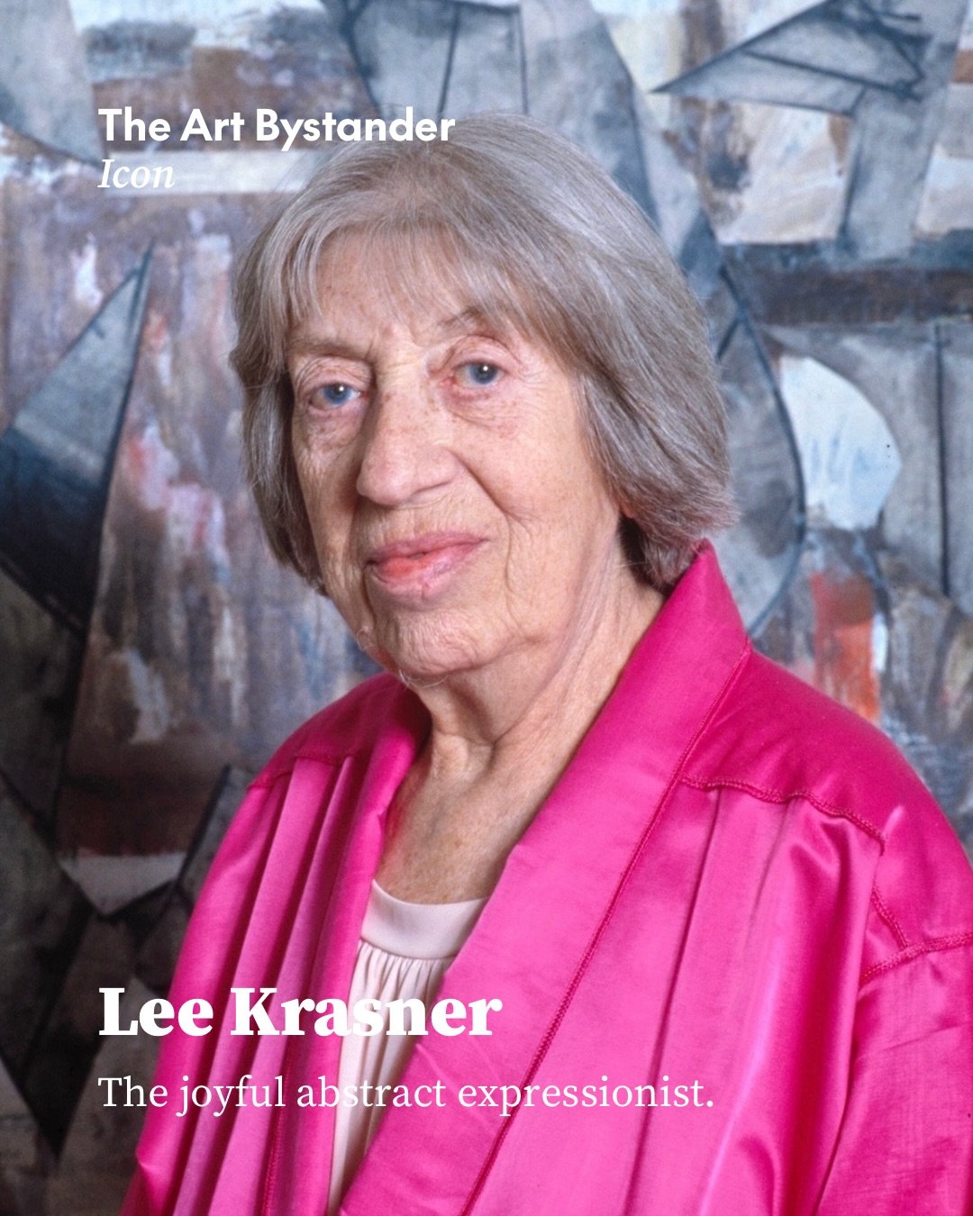 There is something joyful about Lee Krasner. I feel it in the movement of her paintings and her appetite for trying again. I&rsquo;m tired of seeing her introduced through someone else&rsquo;s story. Her own work gives us more than enough.

Born in B