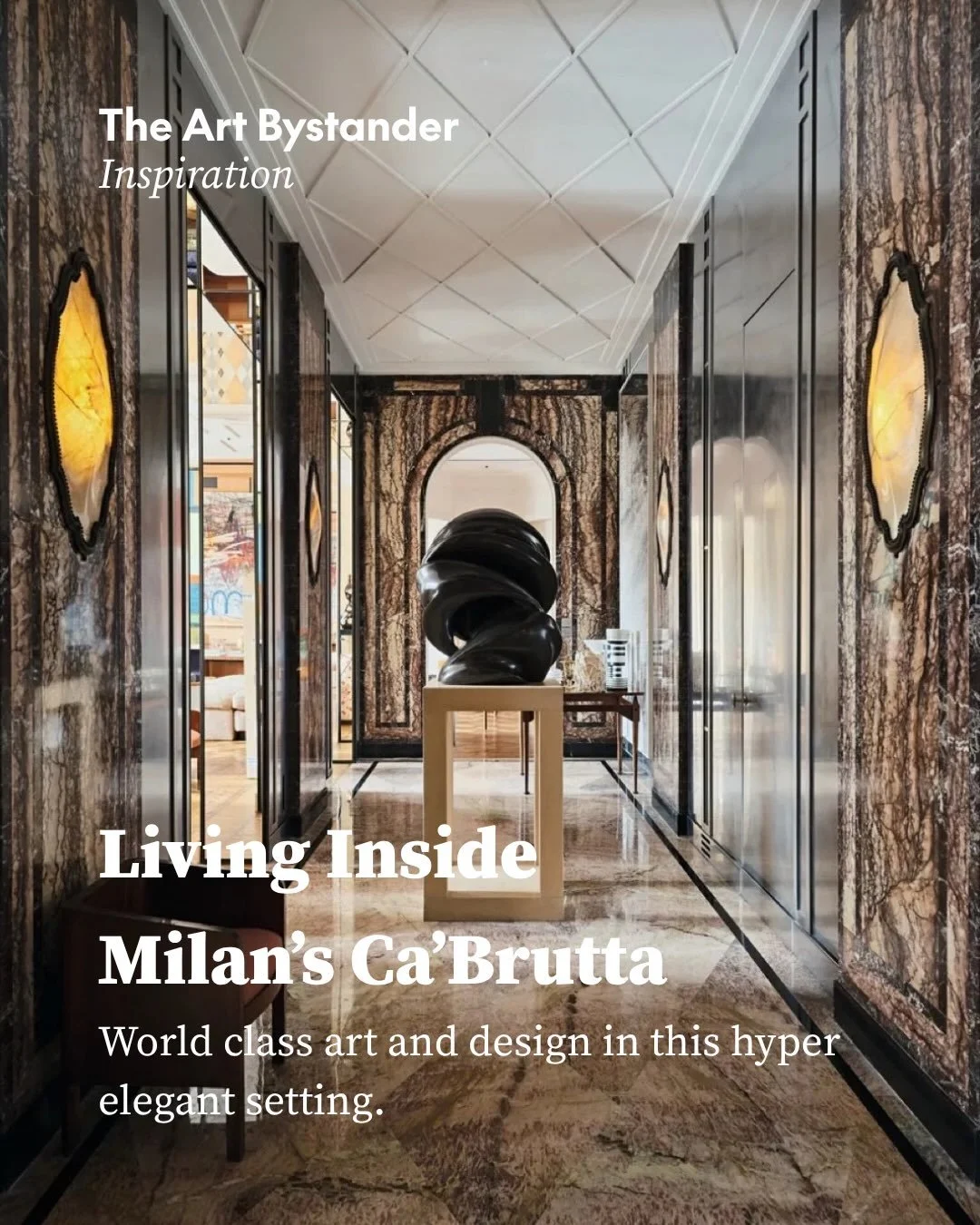 I just love this place. Inside Milan&rsquo;s Ca&rsquo; Brutta, architect Natalia Bianchi has created a home where the building&rsquo;s history meets a deeply personal collection of art and design.

Designed by Giovanni Muzio and built between 1919 an