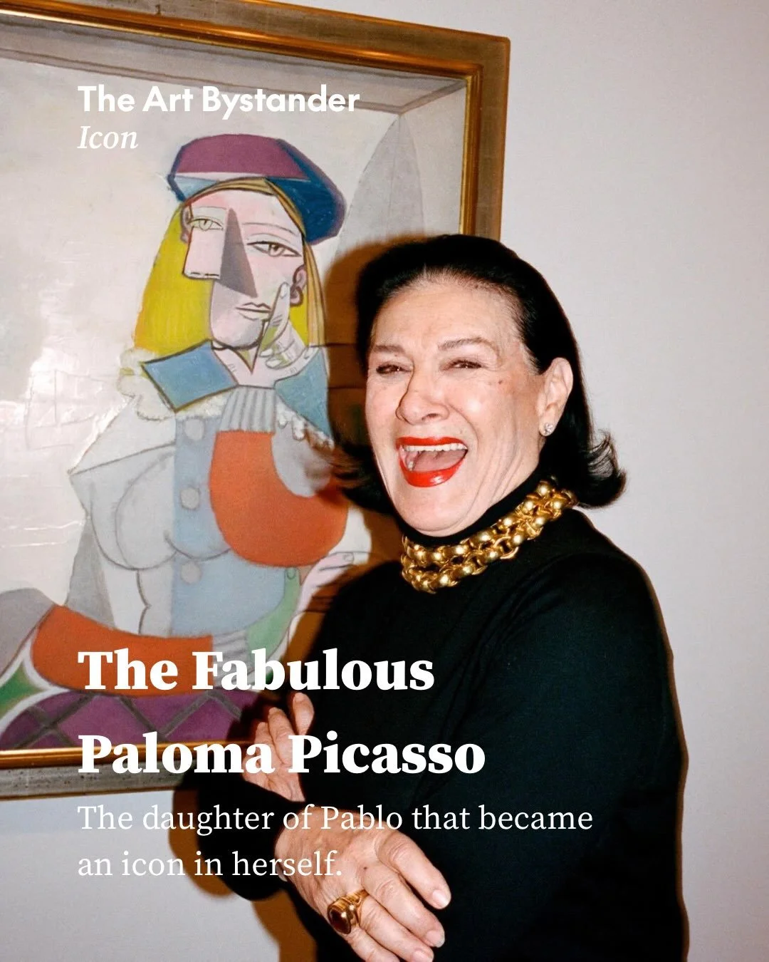 &ldquo;Before I started designing a lot, I was actually designing my own self,&rdquo; Paloma Picasso told Vogue. The red lipstick became so recognisable that, she recalled, people sometimes failed to identify her without it.

Born in 1949 to painters