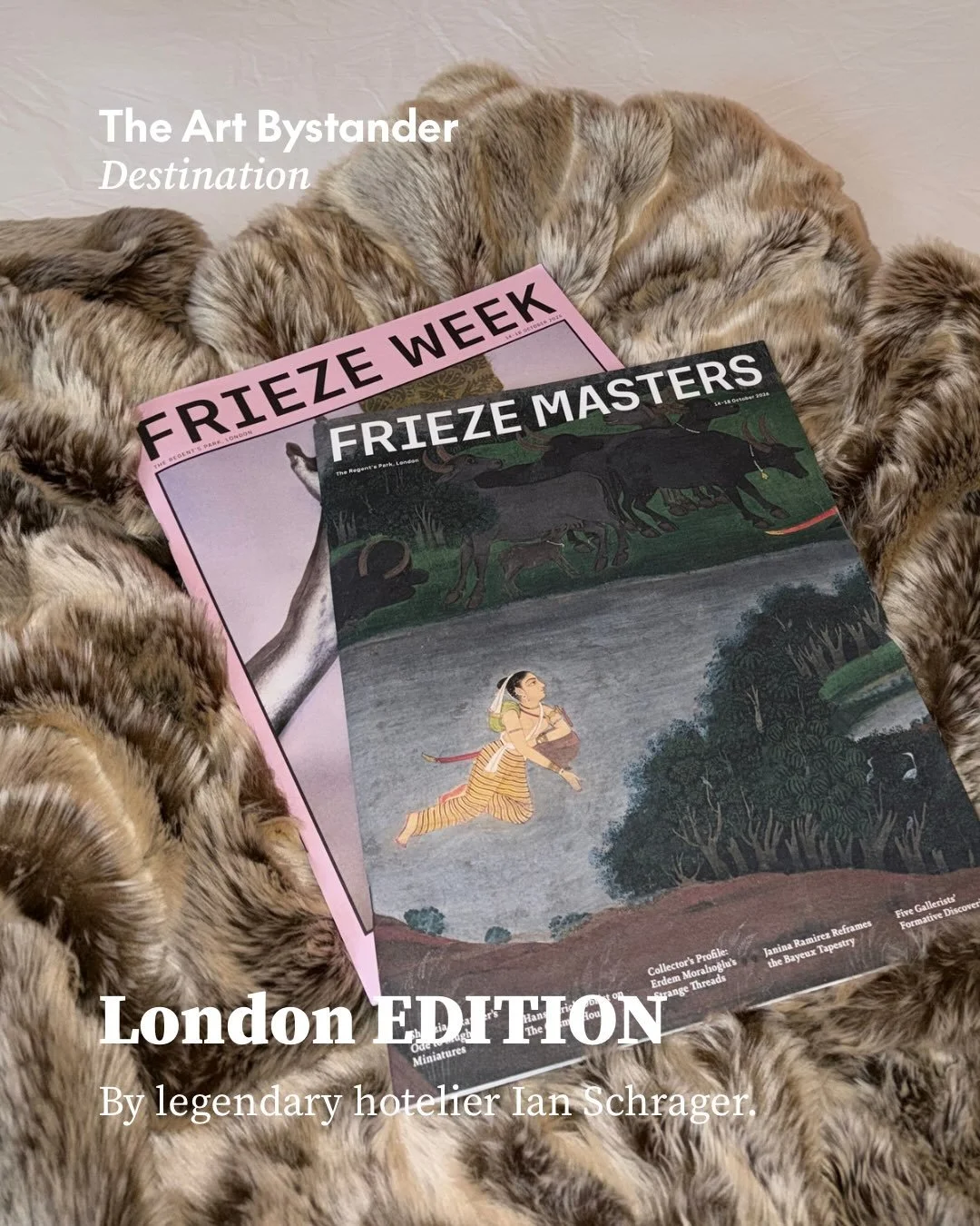 We had the privilege of staying at The London EDITION @editionlondon during Frieze week. We also joined the lunch with artist George Rouy and the Sadie Coles party, adding to a few days filled with art and conversation.

Behind EDITION is Ian Schrage