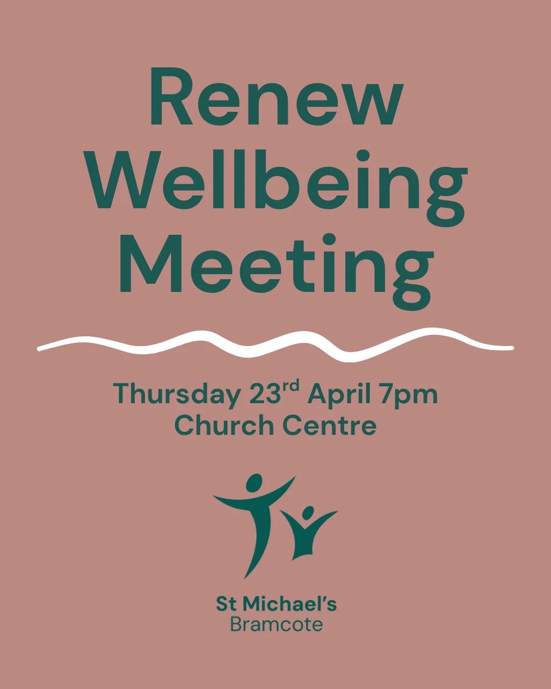 We are so excited to be launching our own Renew Wellbeing space here at St Michael's and we would love you to be involved. Renew Wellbeing is all about creating spaces where it is OK to not be OK. We love this vision and are looking forward to having