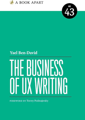 The Business of UX Writing, livre de Yaël Ben-David