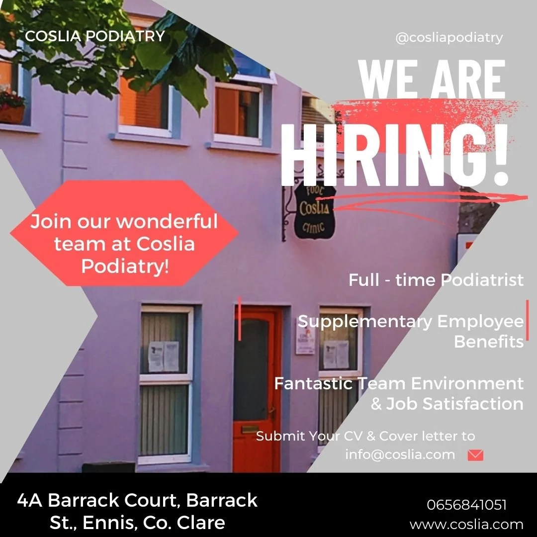 New Job Alert @ Coslia Podiatry