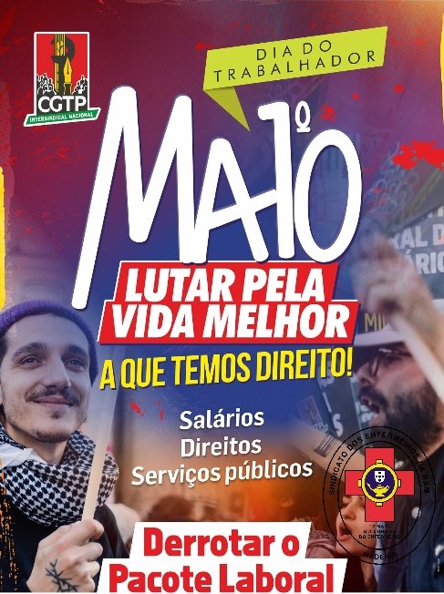 TODOS AO 1º de MAIO - DIA DO TRABALHADOR
