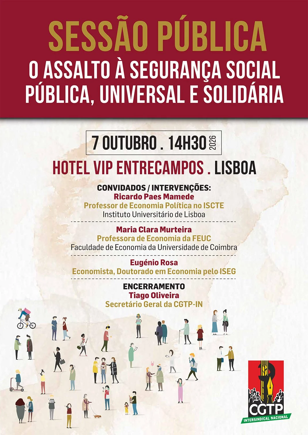 Sessão Pública - “O assalto à Segurança Social Pública Universal e Solidária”