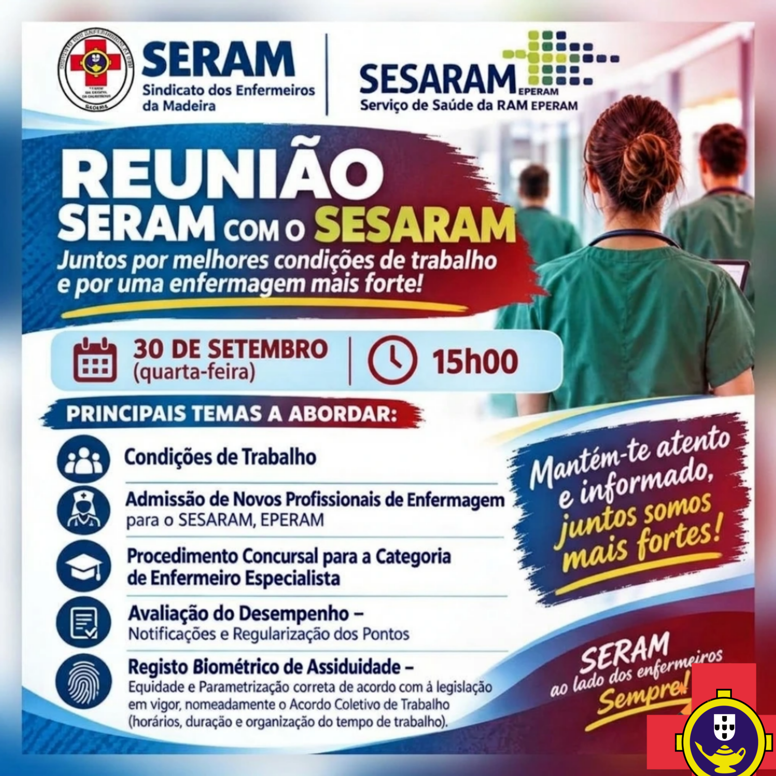 Reunião SERAM e SESARAM dia 30 de Setembro