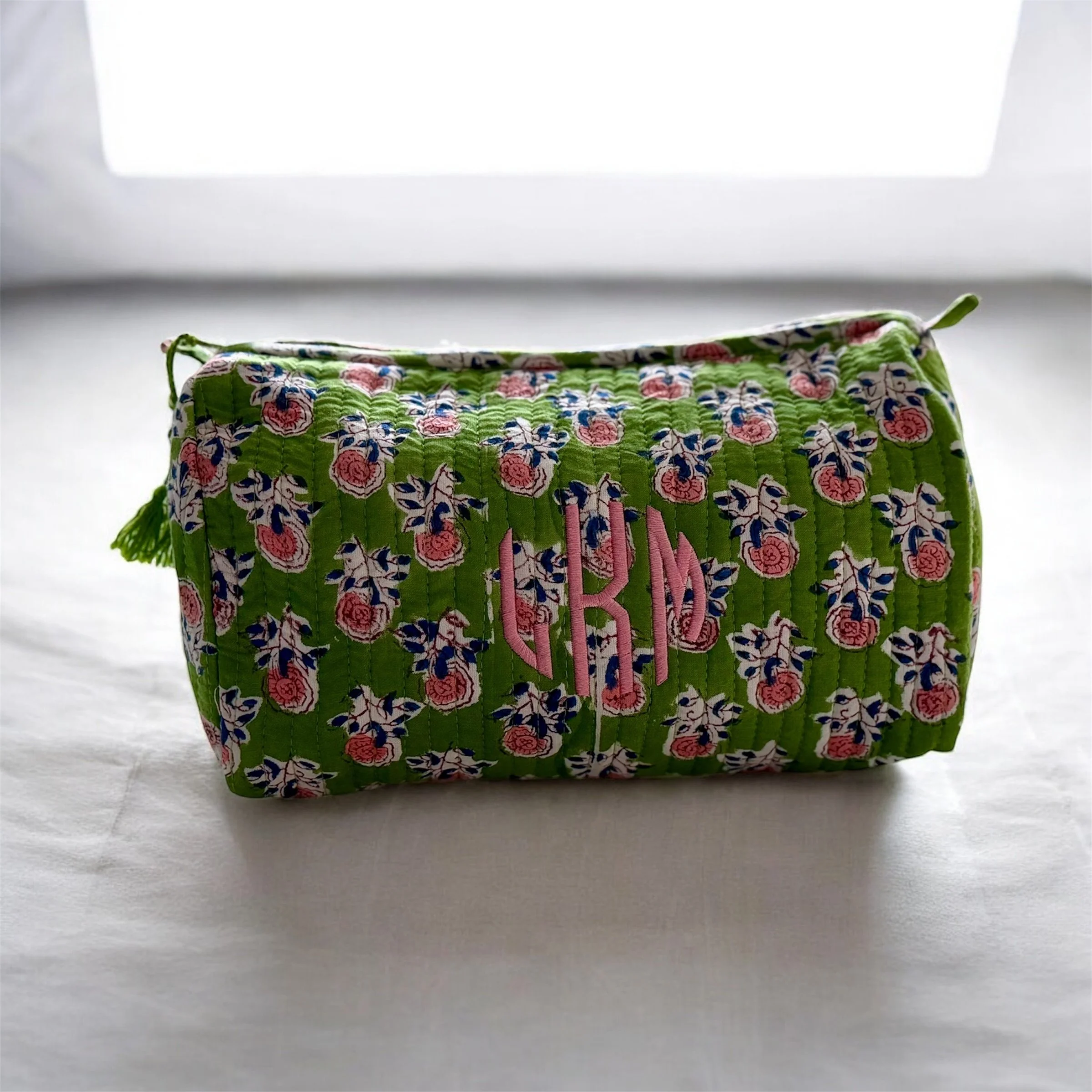 Quilted Makeup Bag