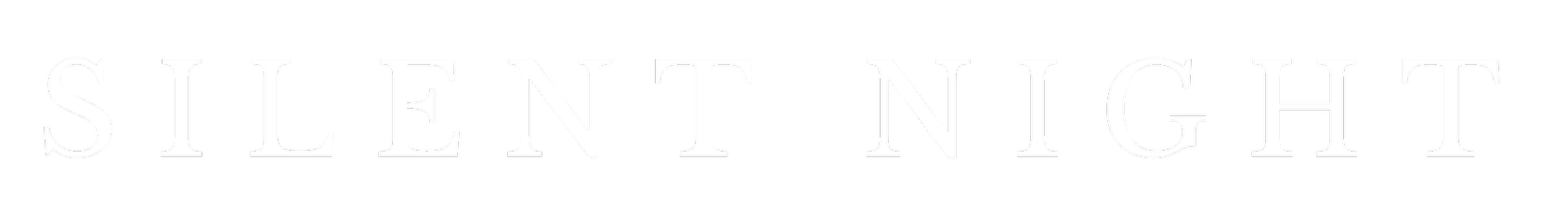 Text in white letters on a black background reads "Silent Night."
