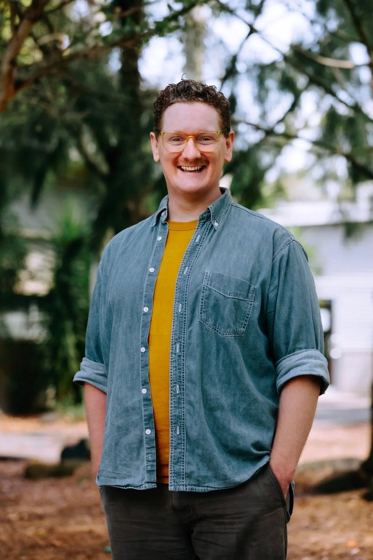 A portrait of creative facilitator and program designer Simon Conlon