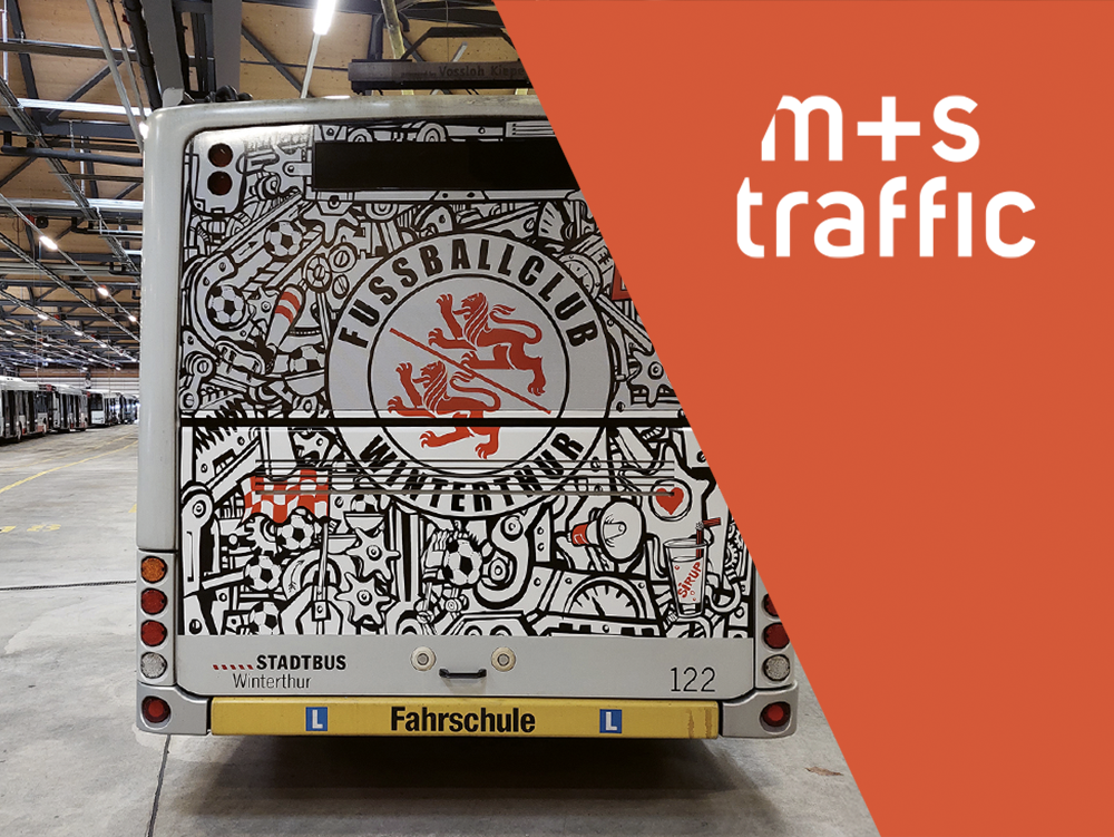 Verkehrsmittelwerbung für Bus, Tram, Schiff, Kehrichtfahrzeuge