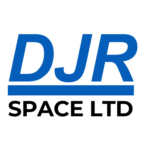 The image displays the DJR logo in blue and black with the letters D, J, and R, and a blue underline.