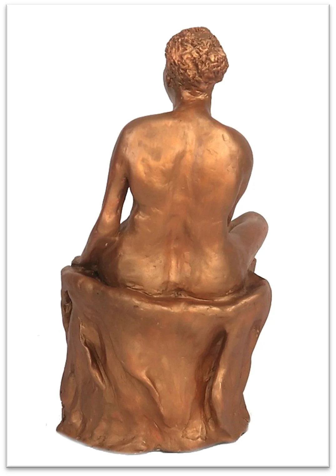 Clay sculpture women back 2021