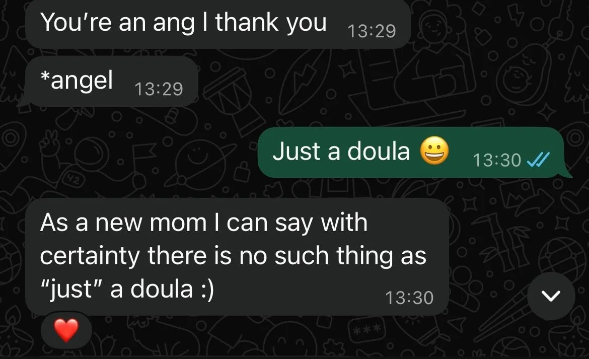 And that&rsquo;s why I love my job. It really makes a difference in people&rsquo;s lives. And it&rsquo;s always the smallest, simplest things&hellip; #doulalife #lovewhatidoula