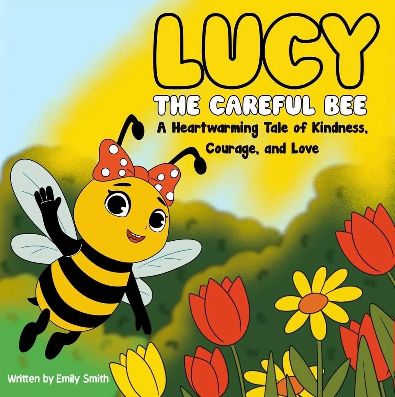 a picture book about a careful bee who learns courage and empathy in every day situations; great for talking about bravery and helping others and being kind