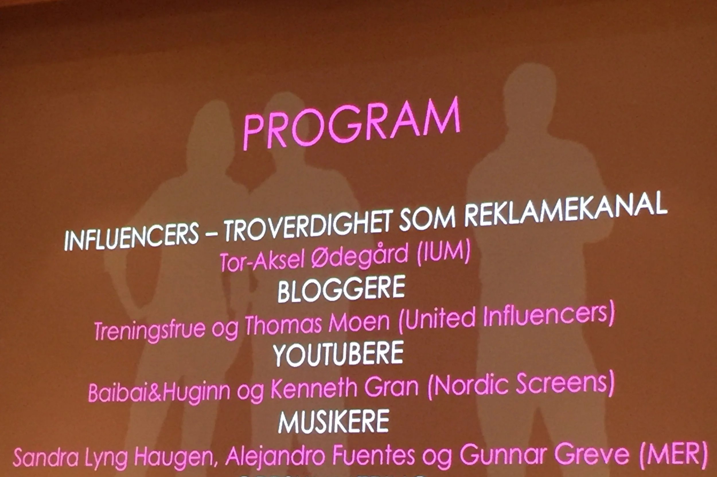 Vi lager faglige samlinger og konferanser, her var vi gjest og snakket om Youtubere i Norge