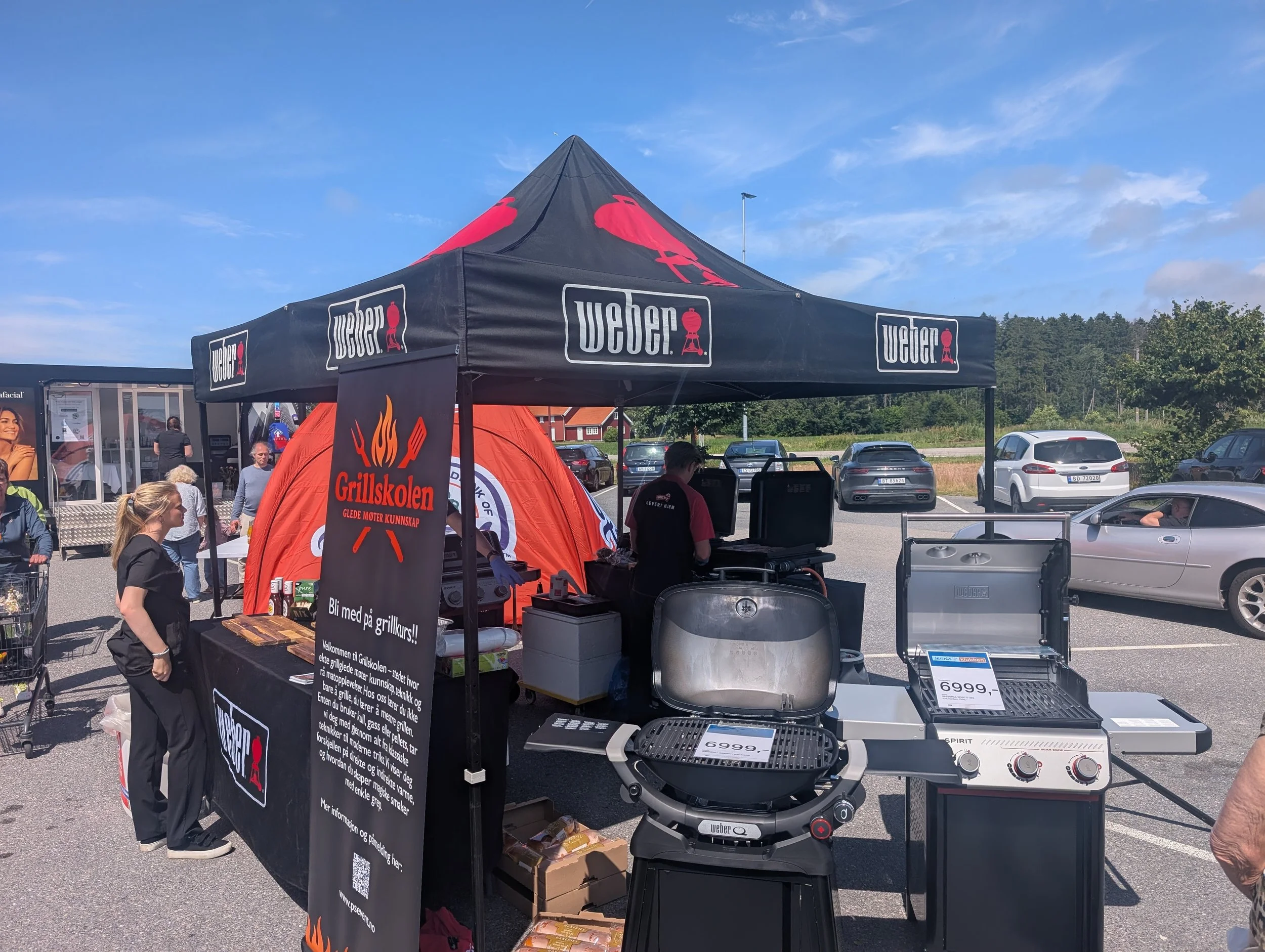 Grill event for Meny, Jernias og Weber.