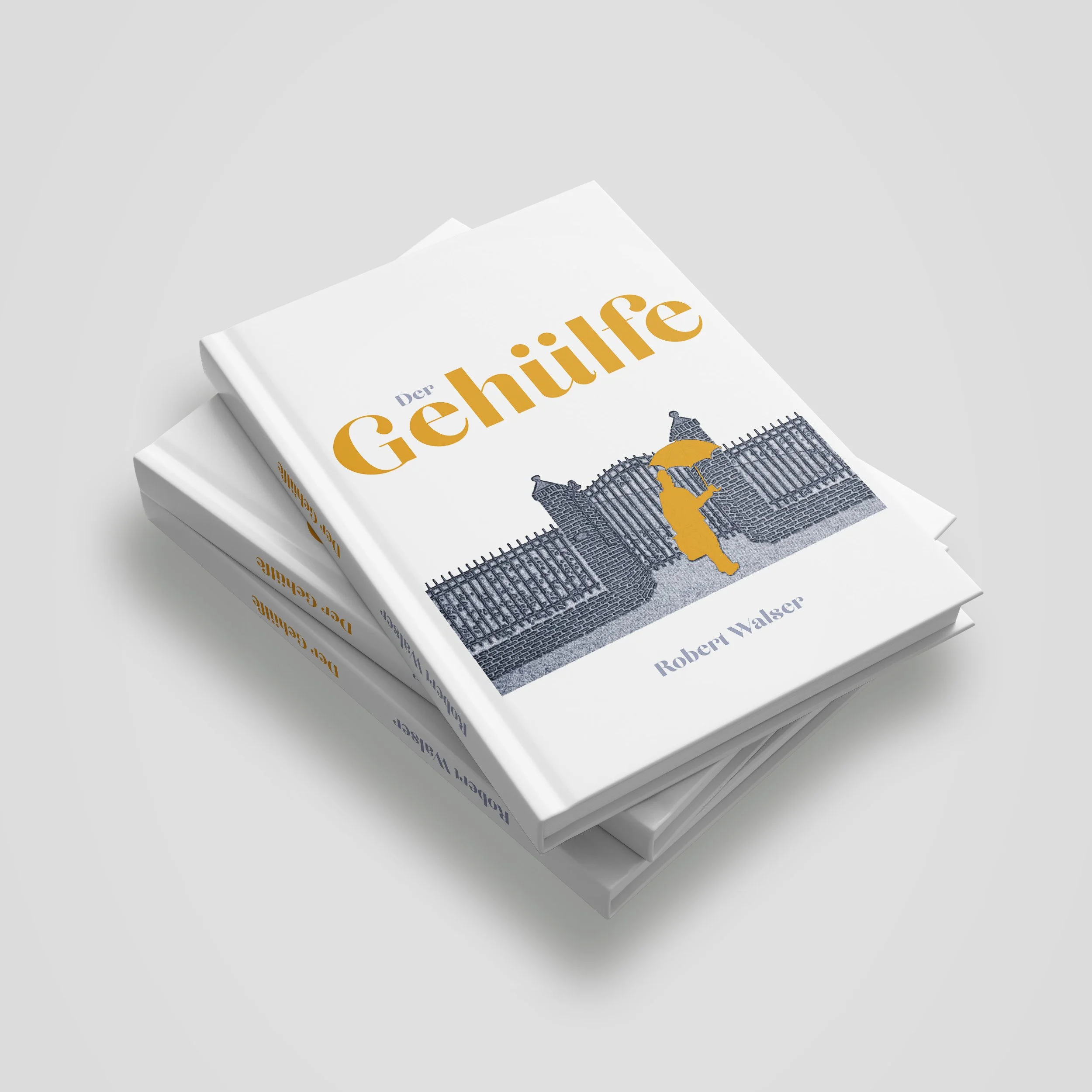 Cover des Buches Der Gehülfe von Robert Walser, gestaltet von Klara Bleier