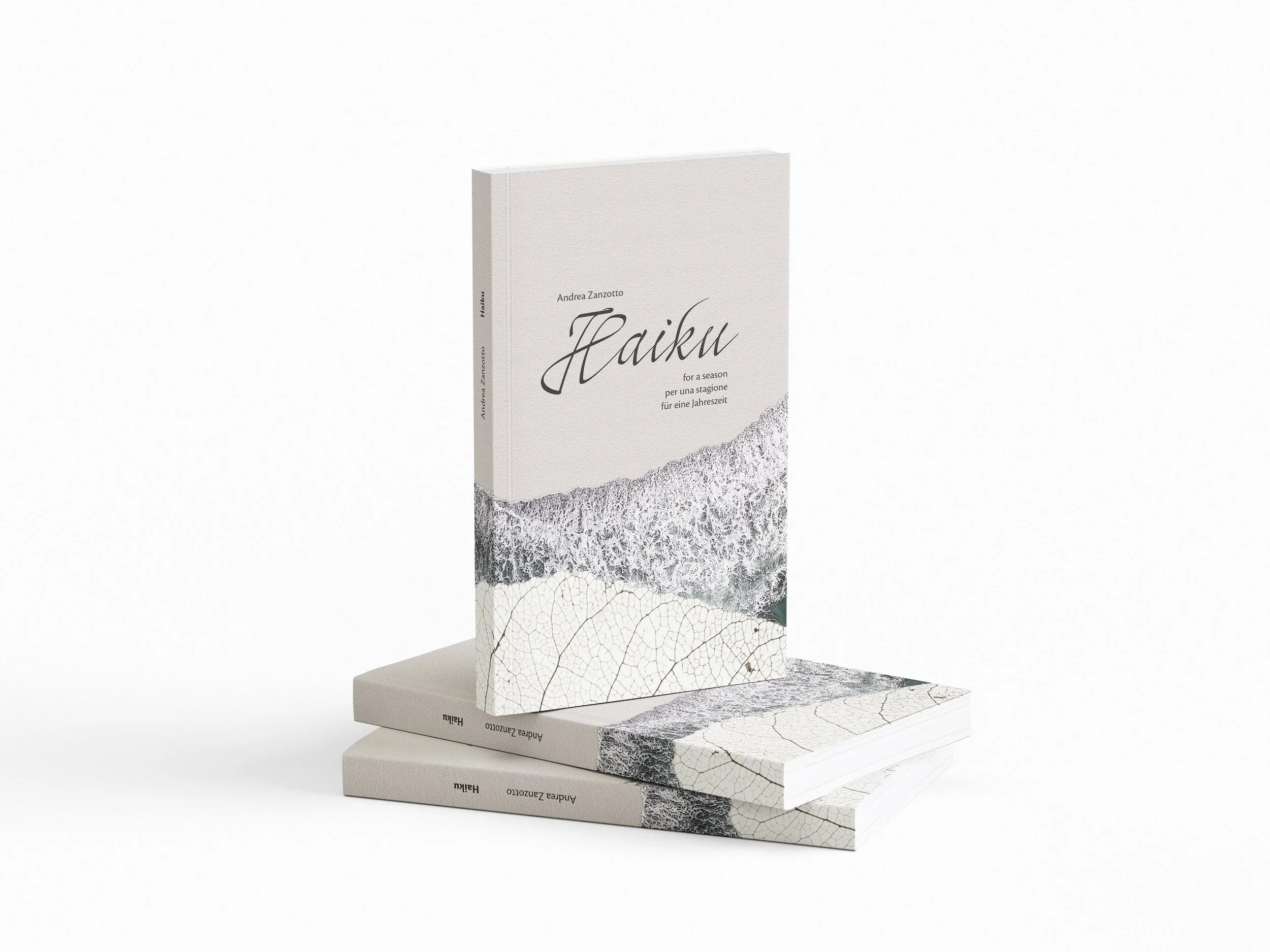 Cover des Buches Haiku von Andrea Zanzotto, gestaltet von Klara Bleier