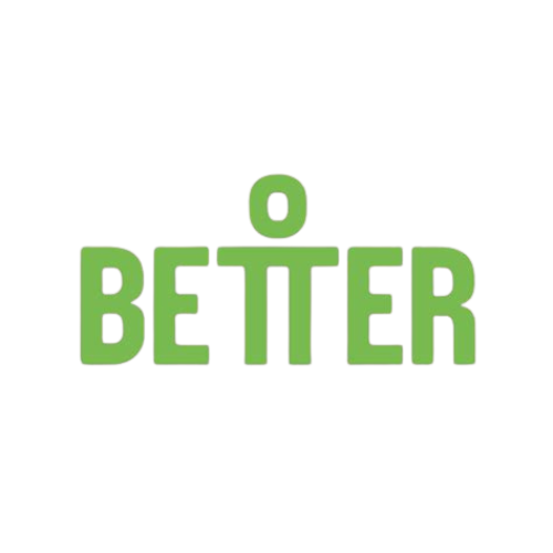 Logo for 'Better' in the colour green.