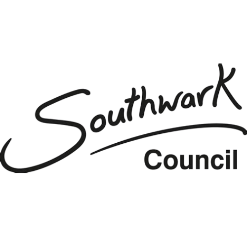 Logo for Southwark Council with handwritten-style text