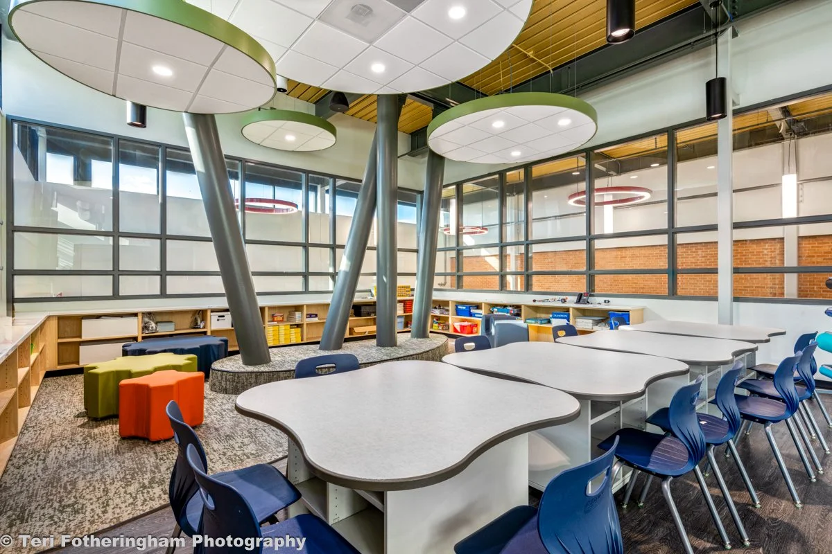 Classroom in newly build Springfield CO school