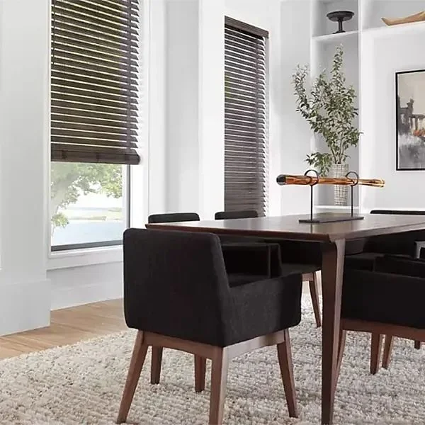 Wood blinds are a staple when purchasing a home allowing for full privacy from day one.