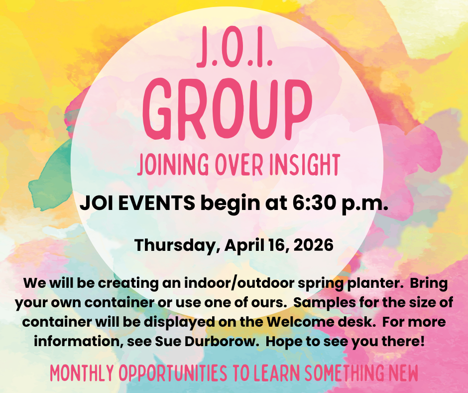 April JOI Event