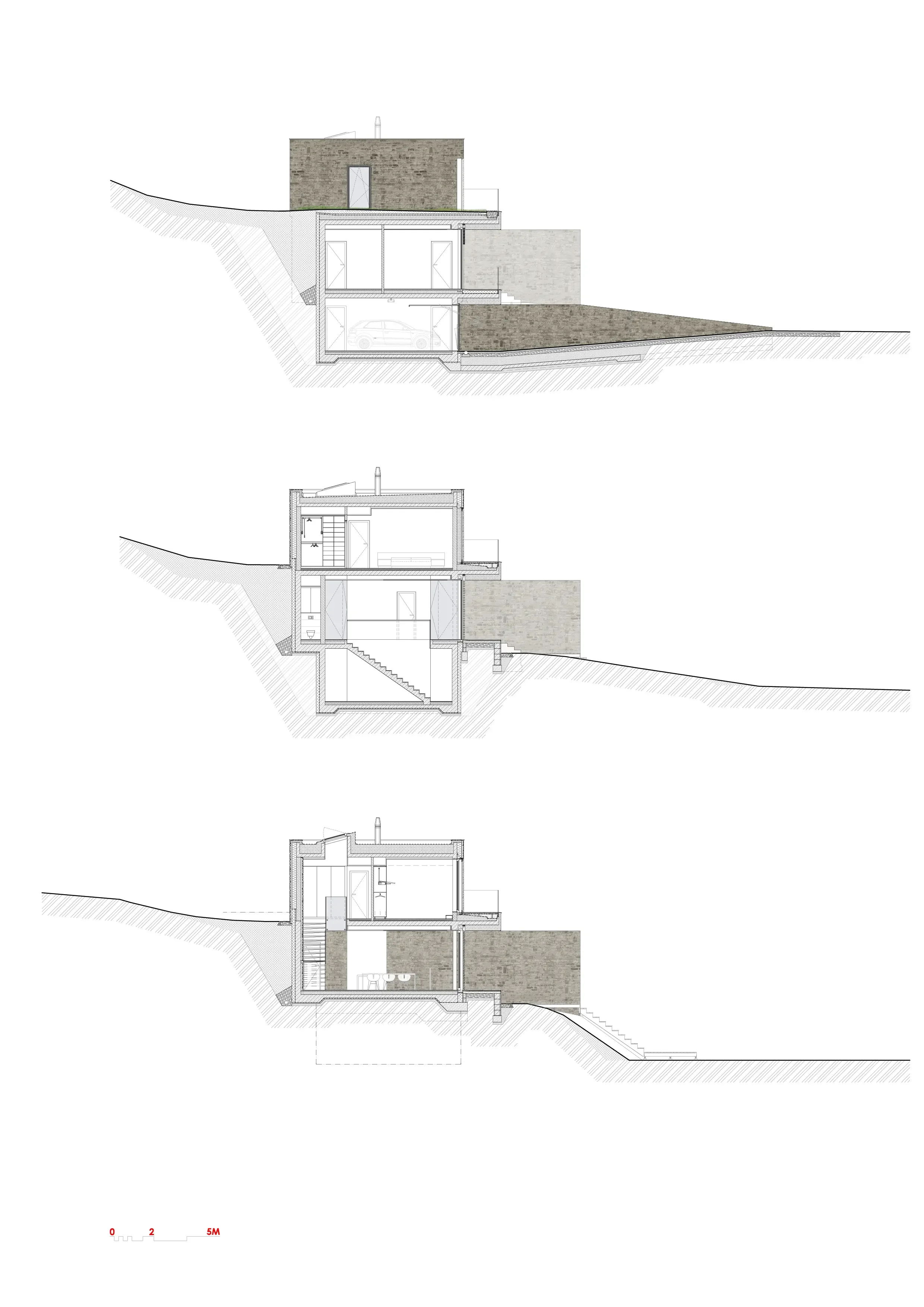 Vila Srbin_vykresy_04_Rezy pricne.webp