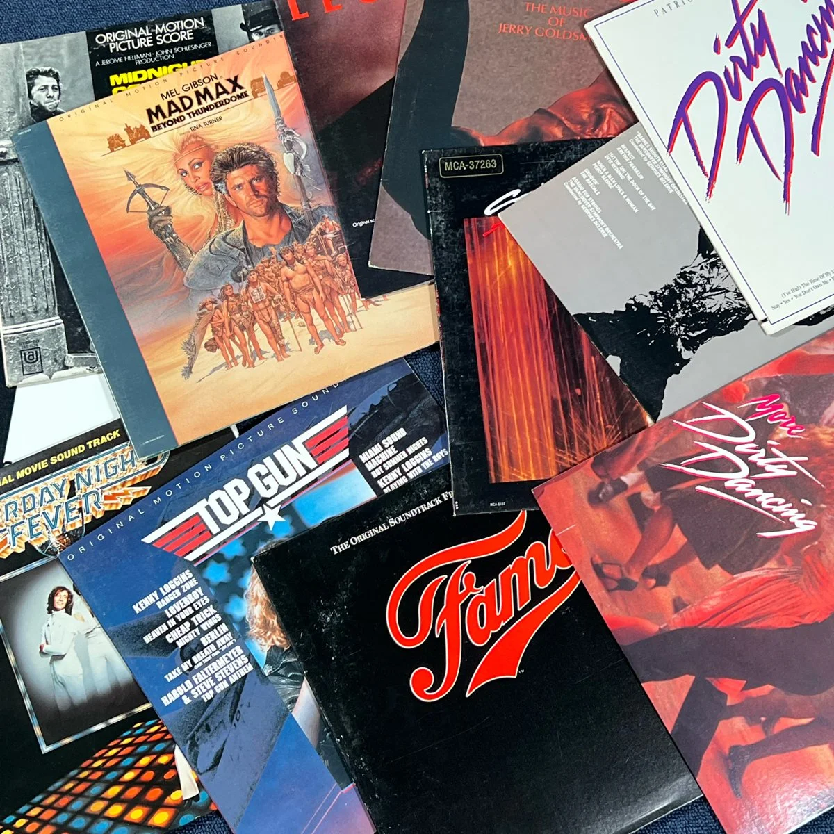 Large vinyl record collection in a Stamford, CT estate sale