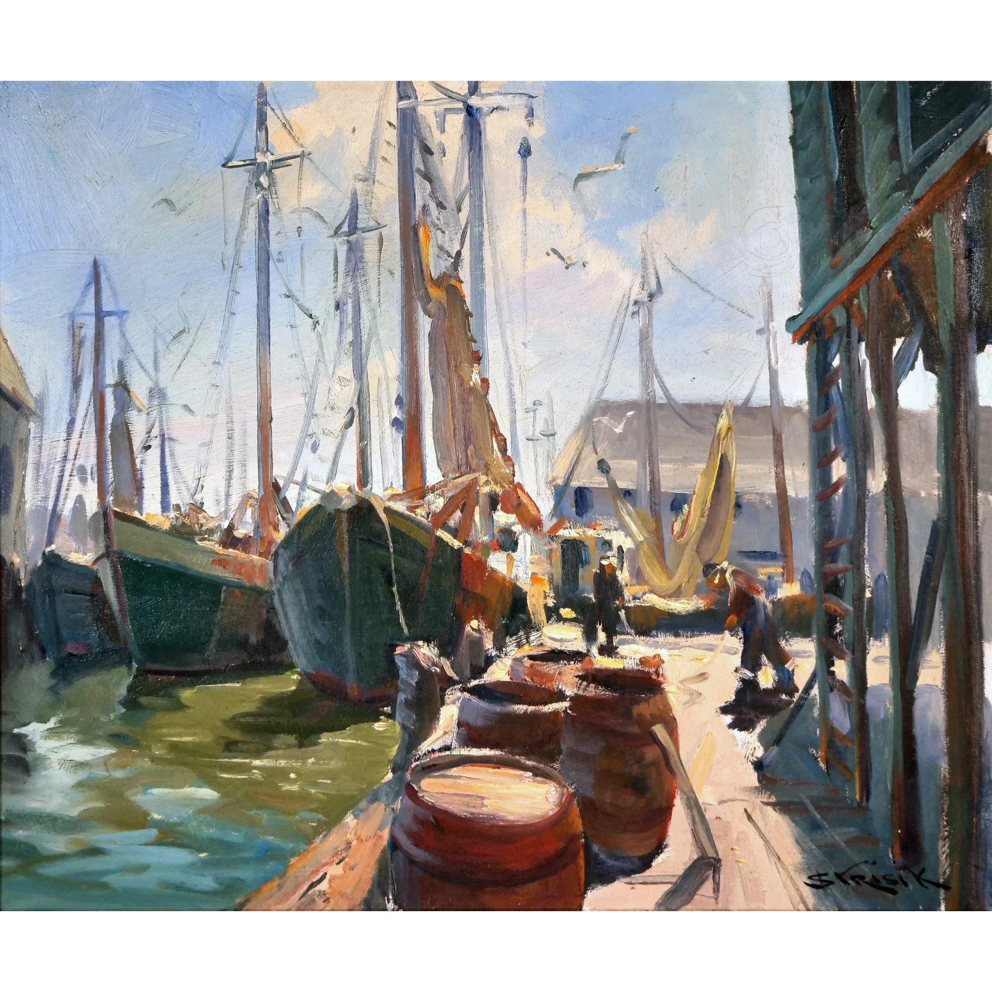 PAUL STRISIK (Rockport, MA 1918-1998) - SOLD $2,400