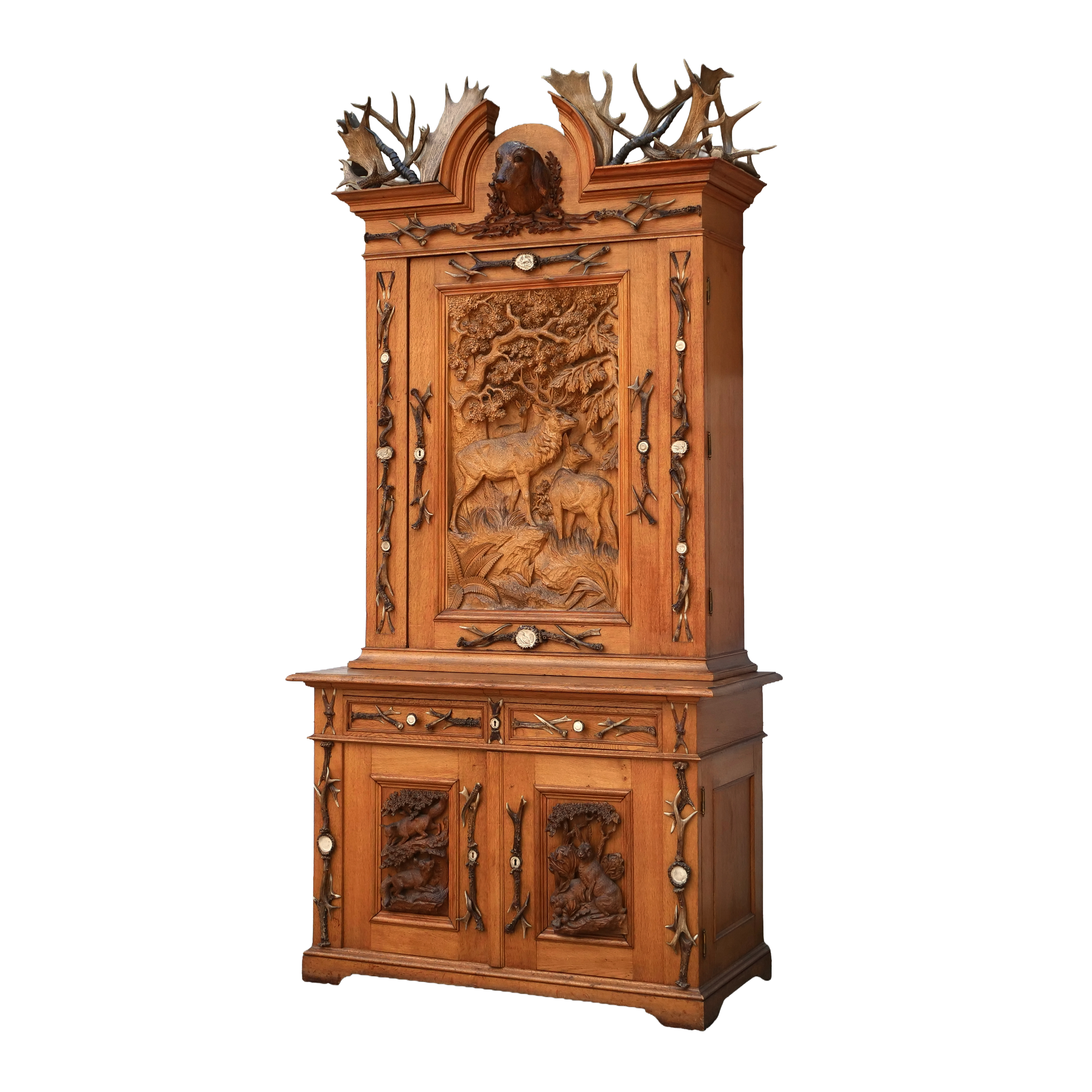 Black Forest Carved Hunt Cabinet
  $40,000 