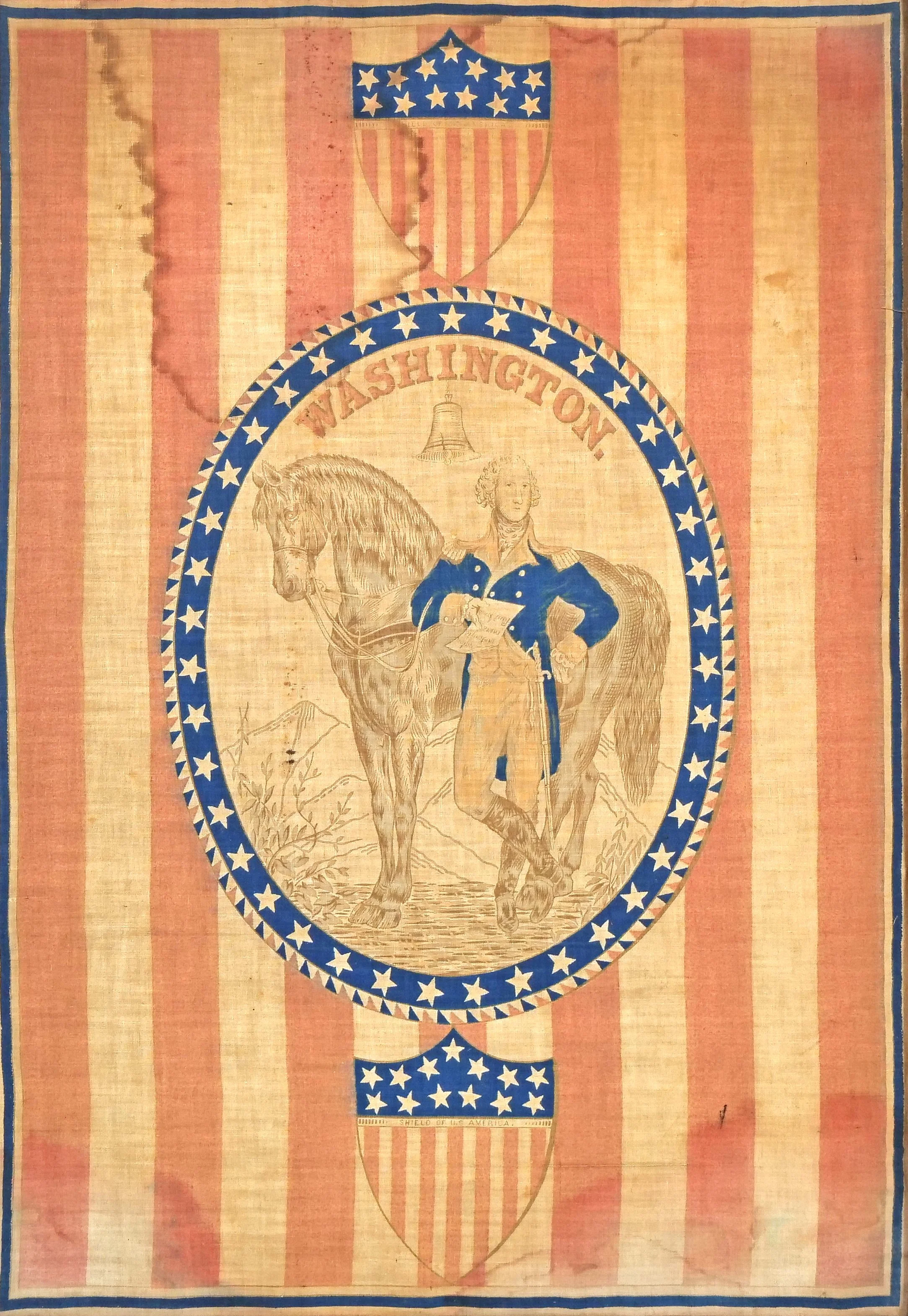 GEORGE WASHINGTON SCREENPRINT ON LINEN