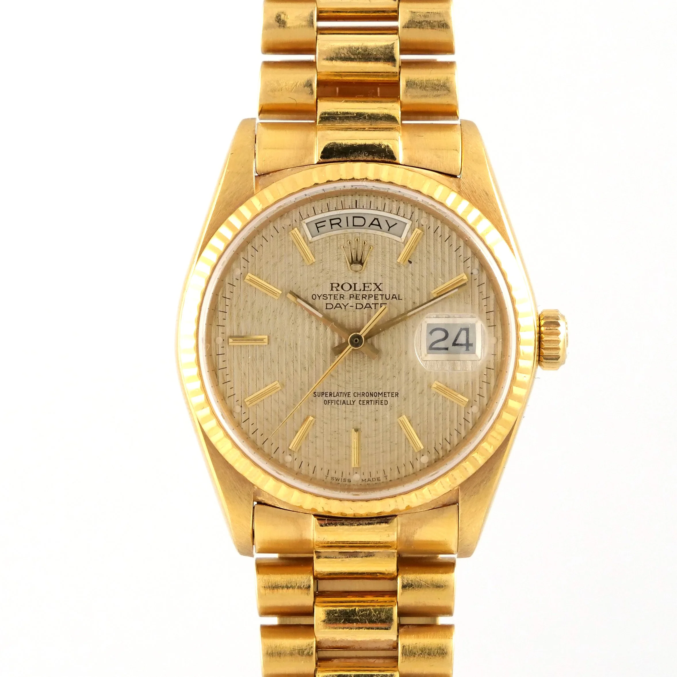 A ROLEX 18k GOLD DAY-DATE PRESIDENT