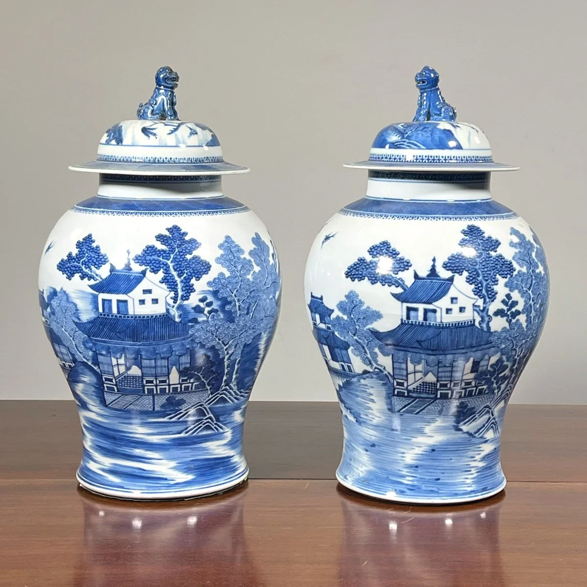 Chinese Blue & White Ginger Jars  $2,220 