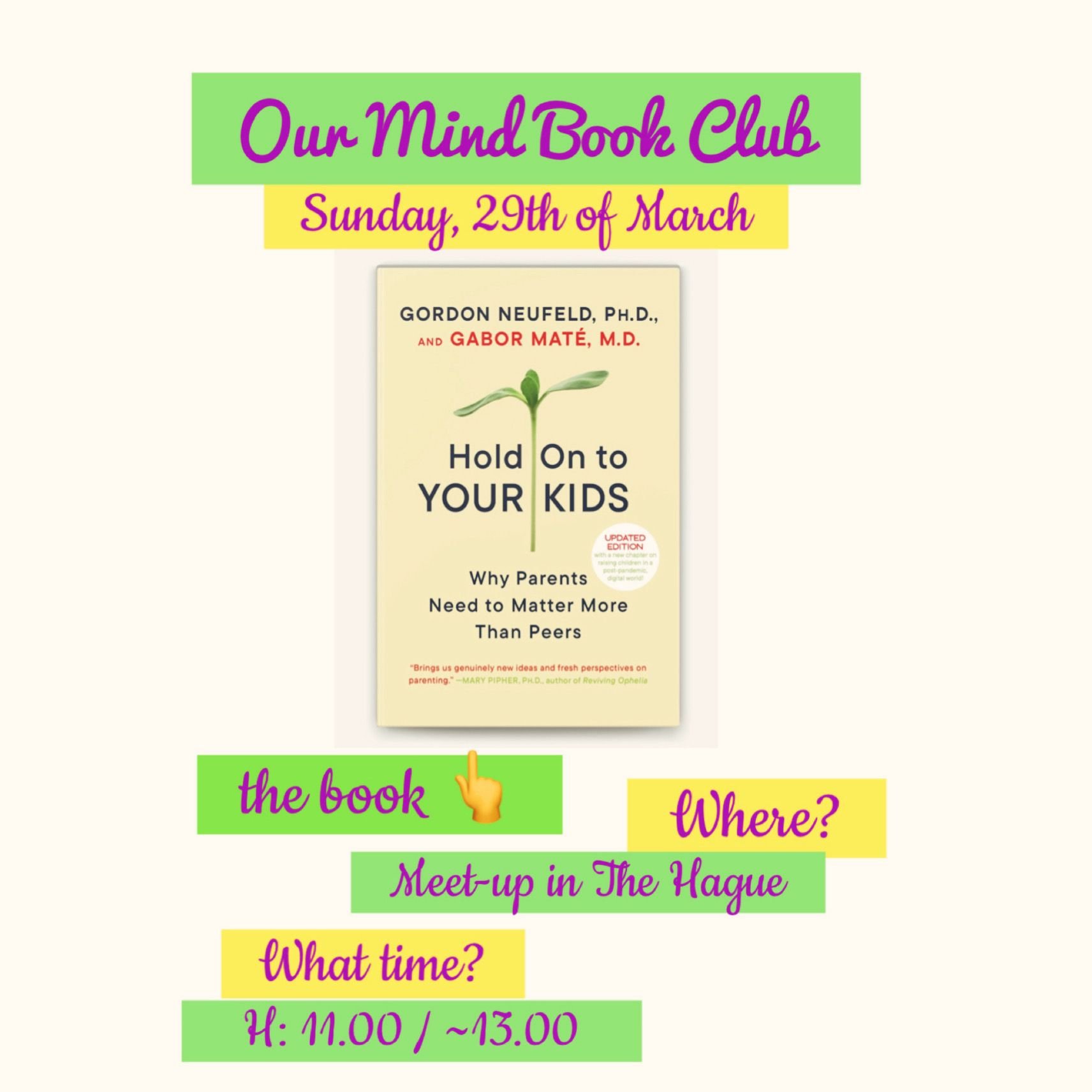 Book club: Hold on to your kids by Gordon Neufeld and Gabor Maté