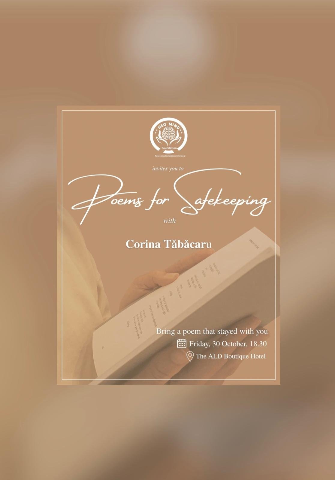 Poems for Safekeeping  -𝗕𝗿𝗶𝗻𝗴 𝗮 𝗽𝗼𝗲𝗺 𝘁𝗵𝗮𝘁 𝘀𝘁𝗮𝘆𝗲𝗱 𝘄𝗶𝘁𝗵 𝘆𝗼𝘂