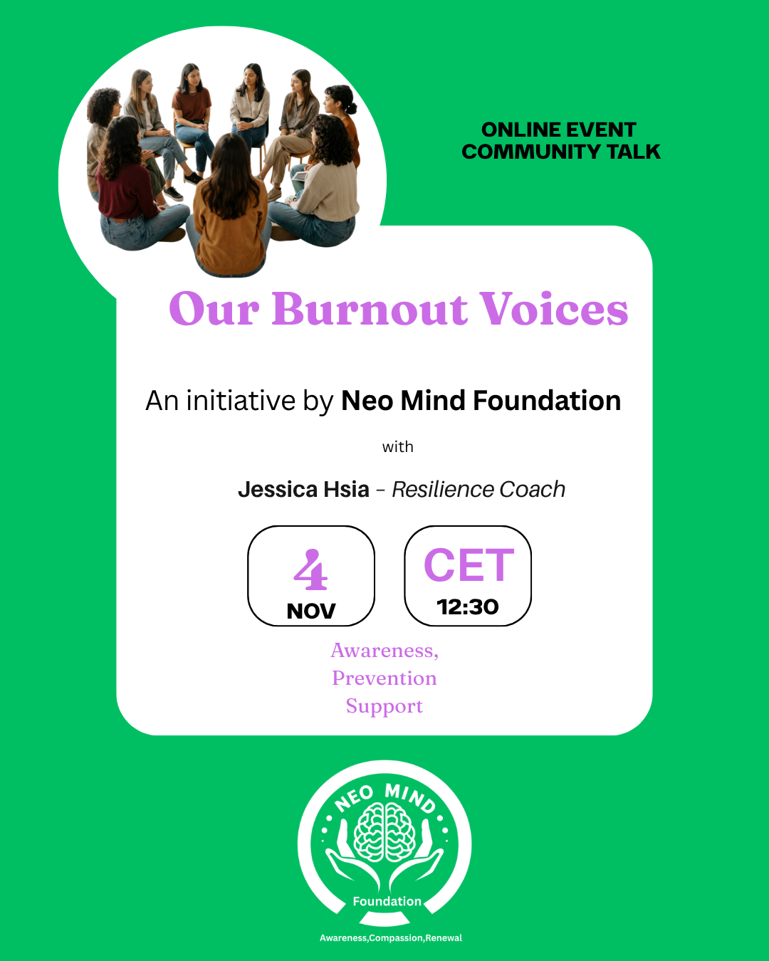 Our Burnout Voices - 𝗖𝗼𝗺𝗺𝘂𝗻𝗶𝘁𝘆 𝗧𝗮𝗹𝗸
