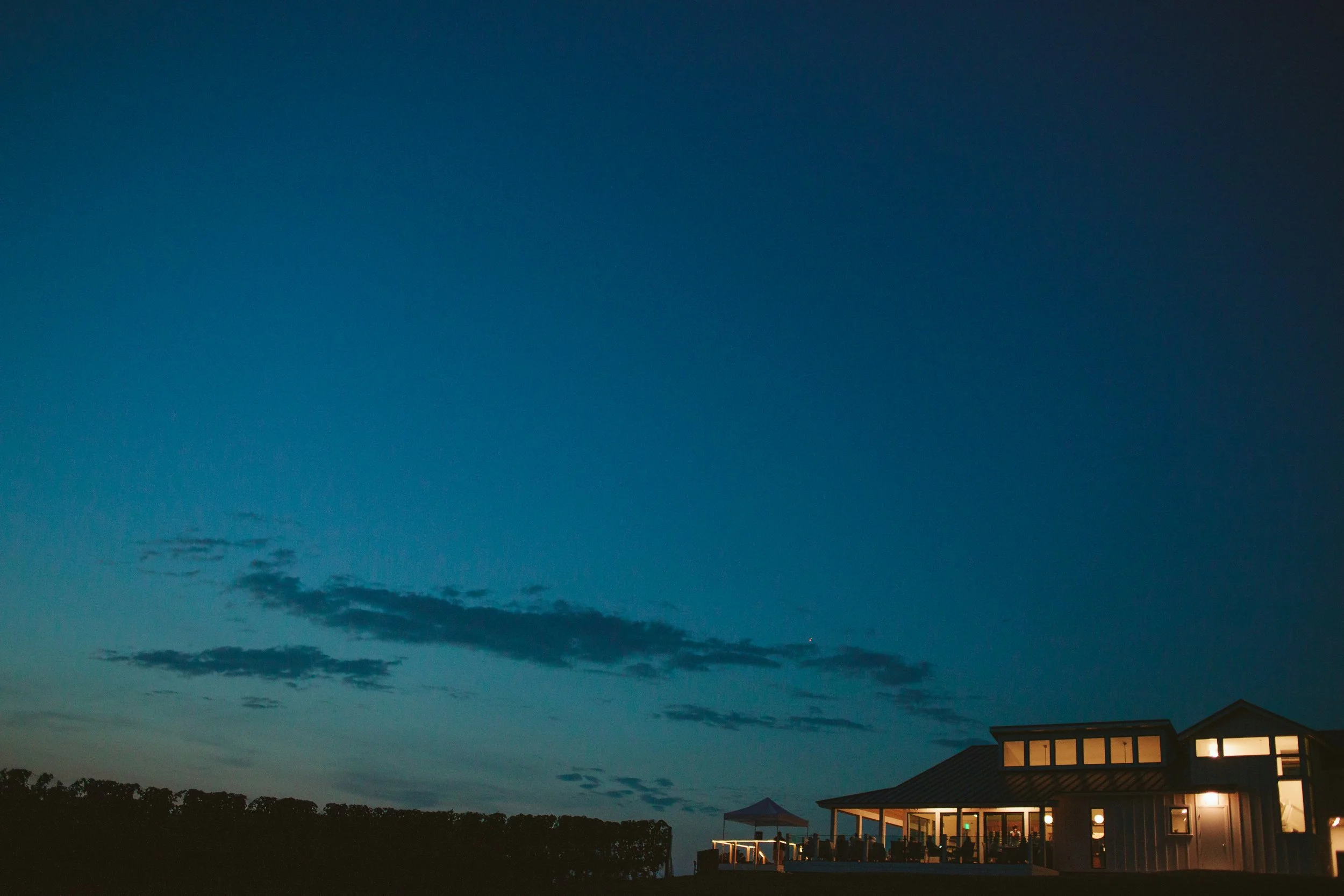 The Night Sky before you see the stars in Northern Michigan