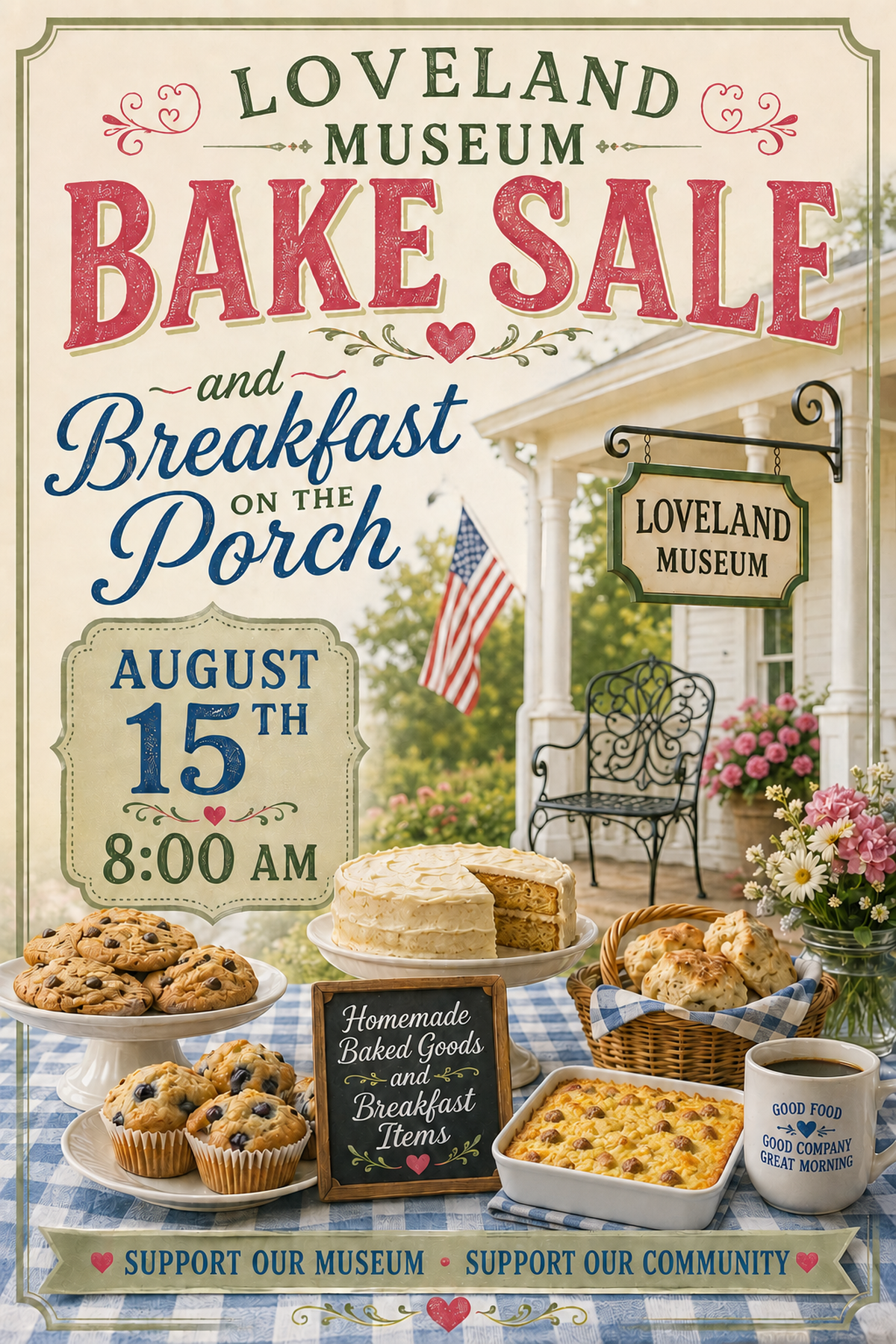 Museum Bake Sale and Breakfast