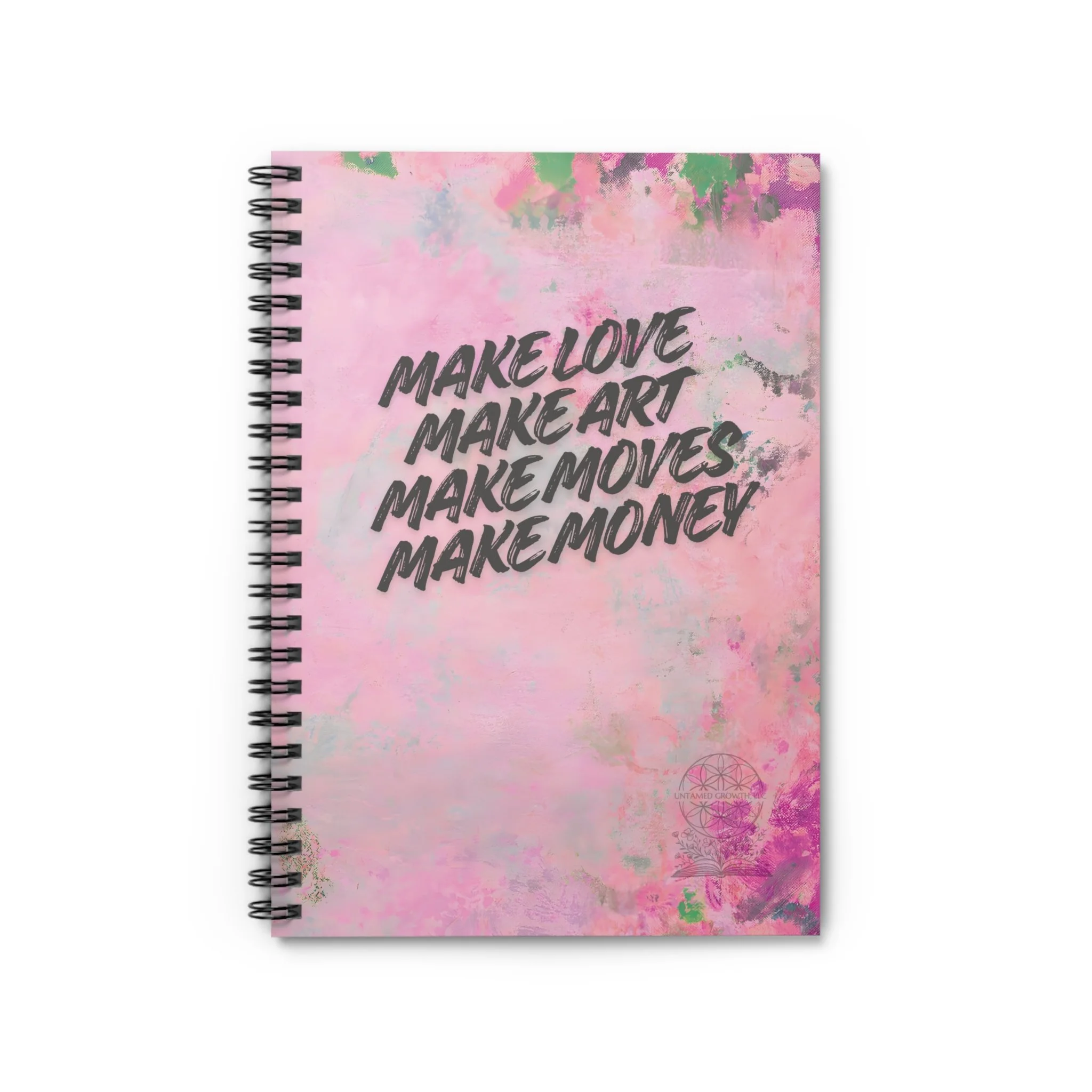 'The Maker' Spiral Notebook | Pink Inspirational Journal